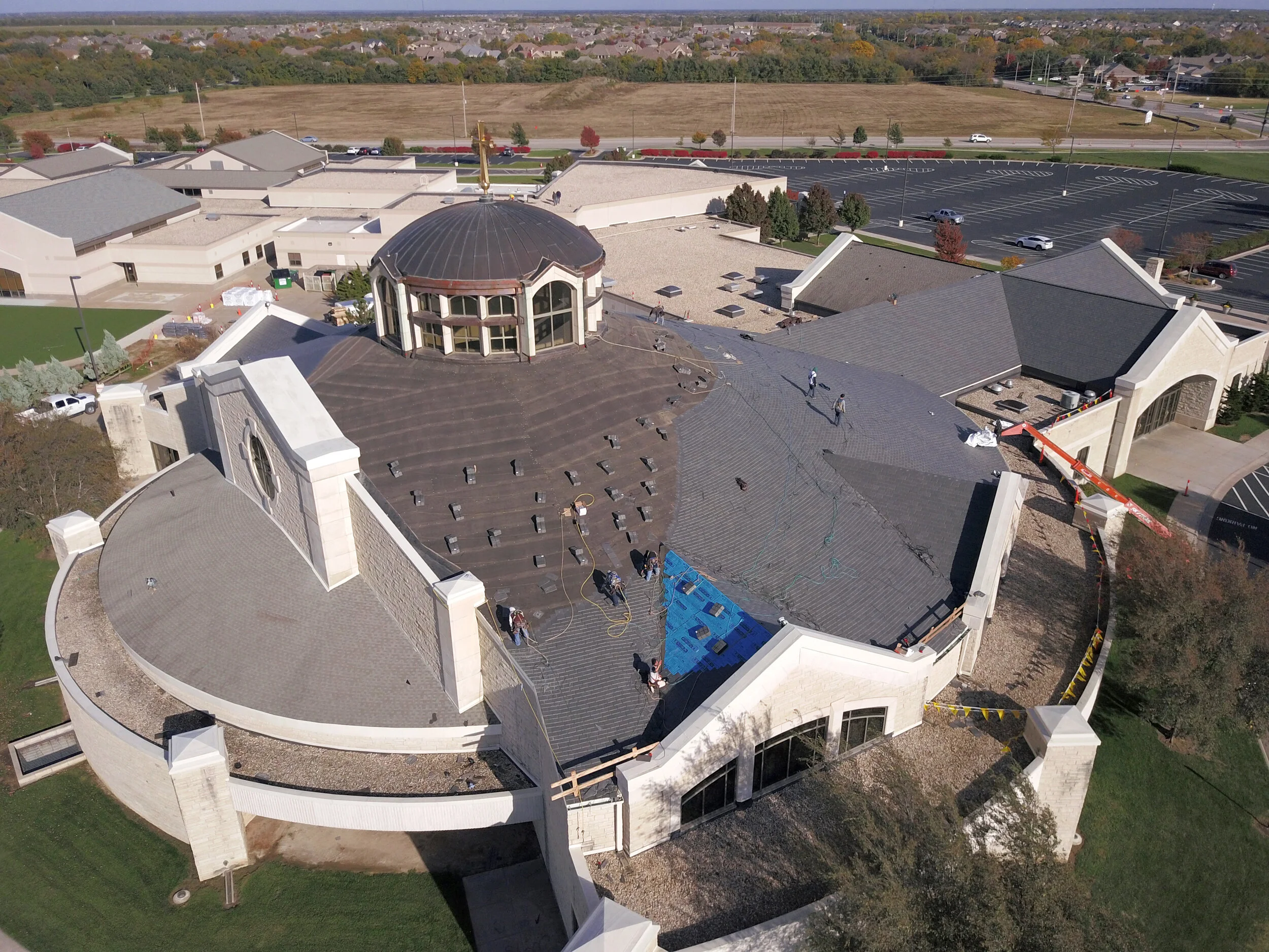 Magdalen Catholic Church Gets Synthetic Slate Roof — Eaton Roofing