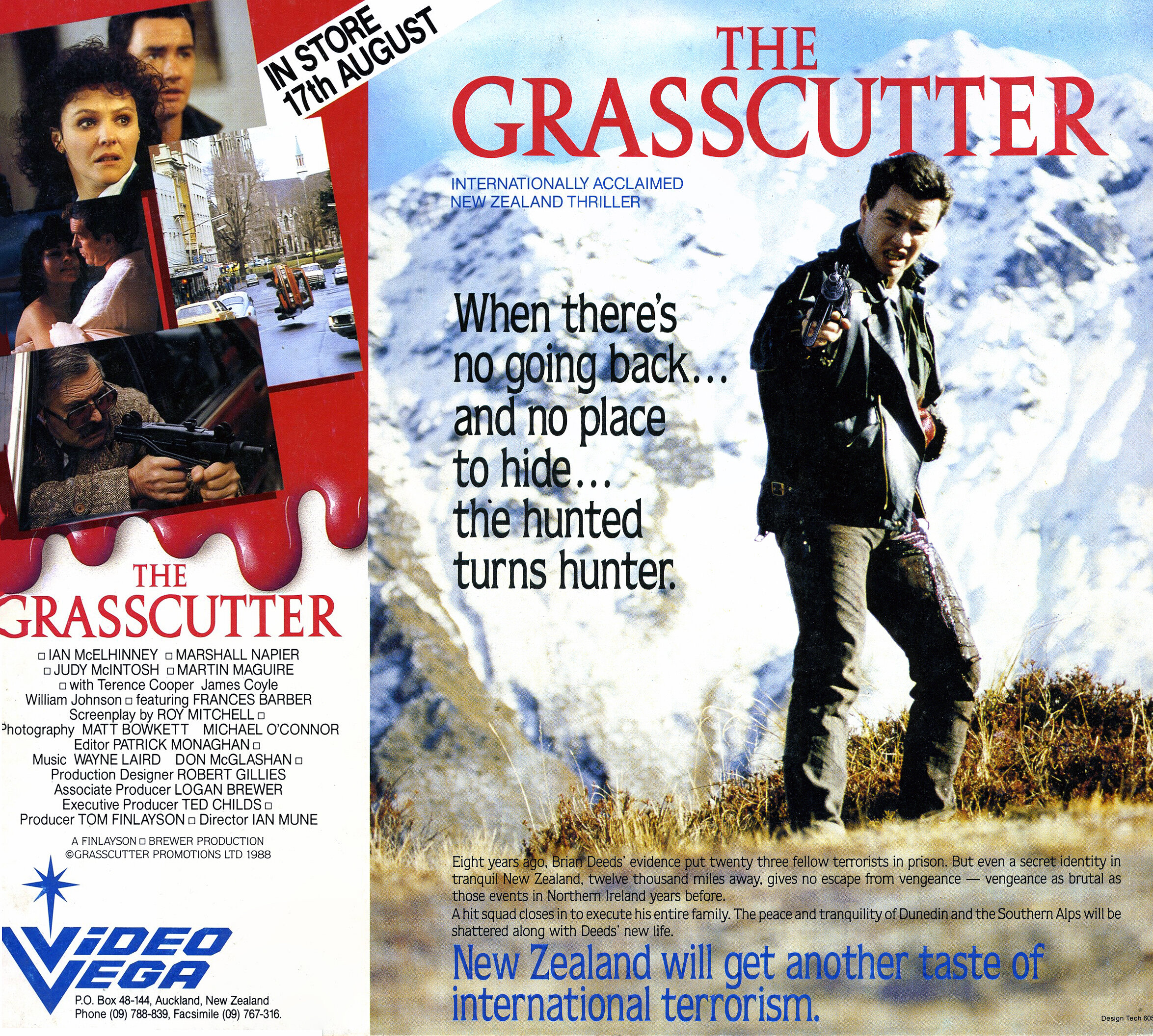 Poster for "The Grasscutter" New Zealand film.