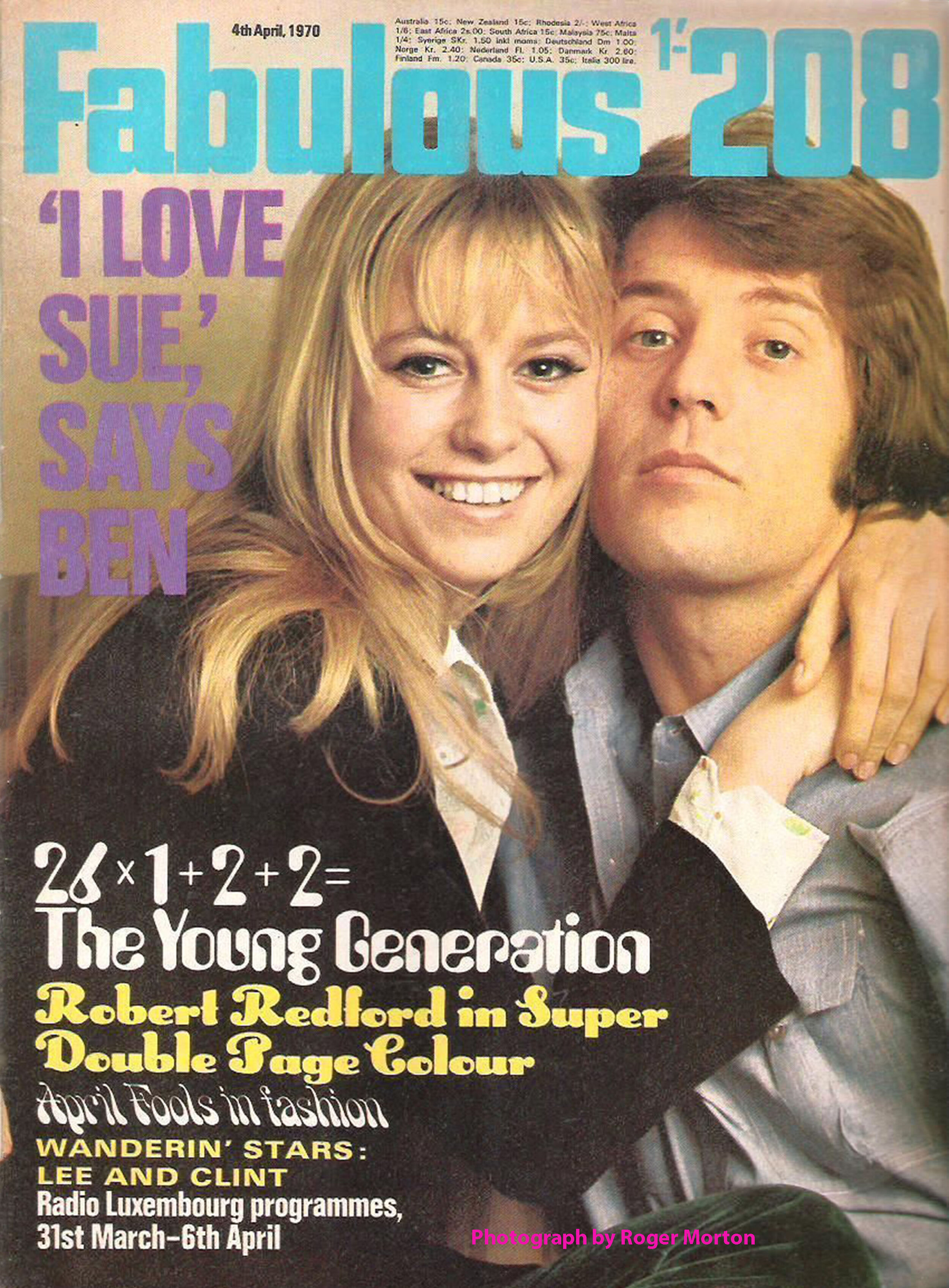 Susan George on Fabulous 208 cover