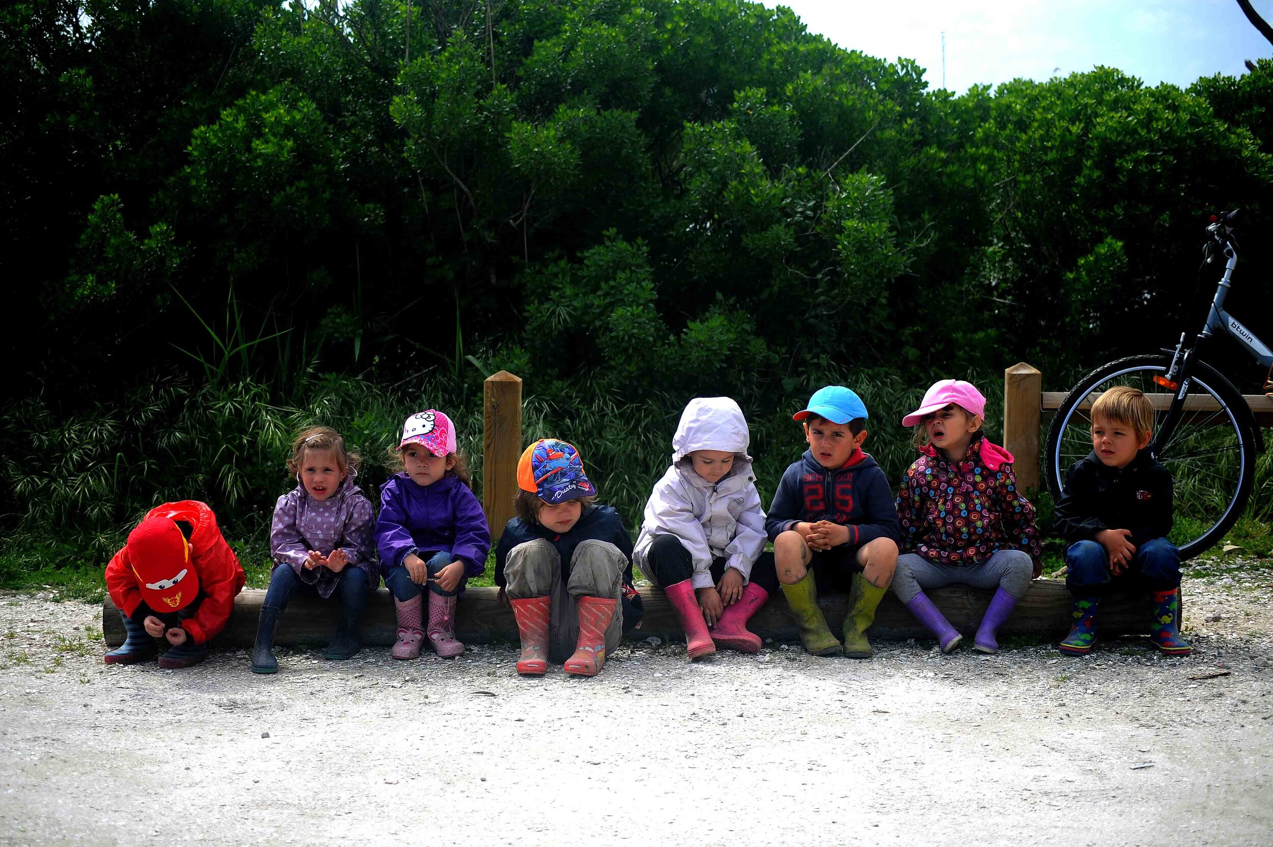 Kids at Andernos, France.
