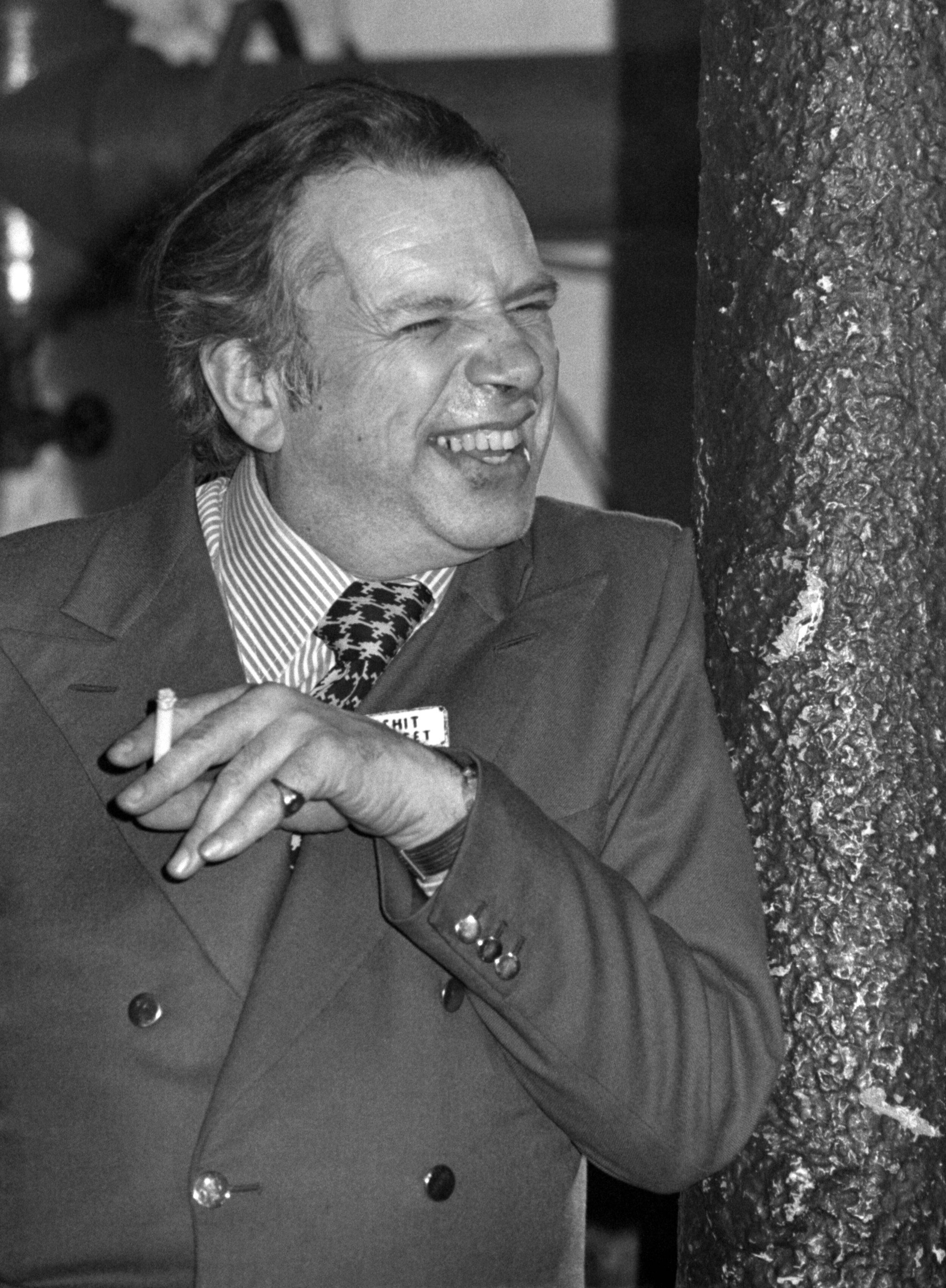 George Melly, a jazz singer.