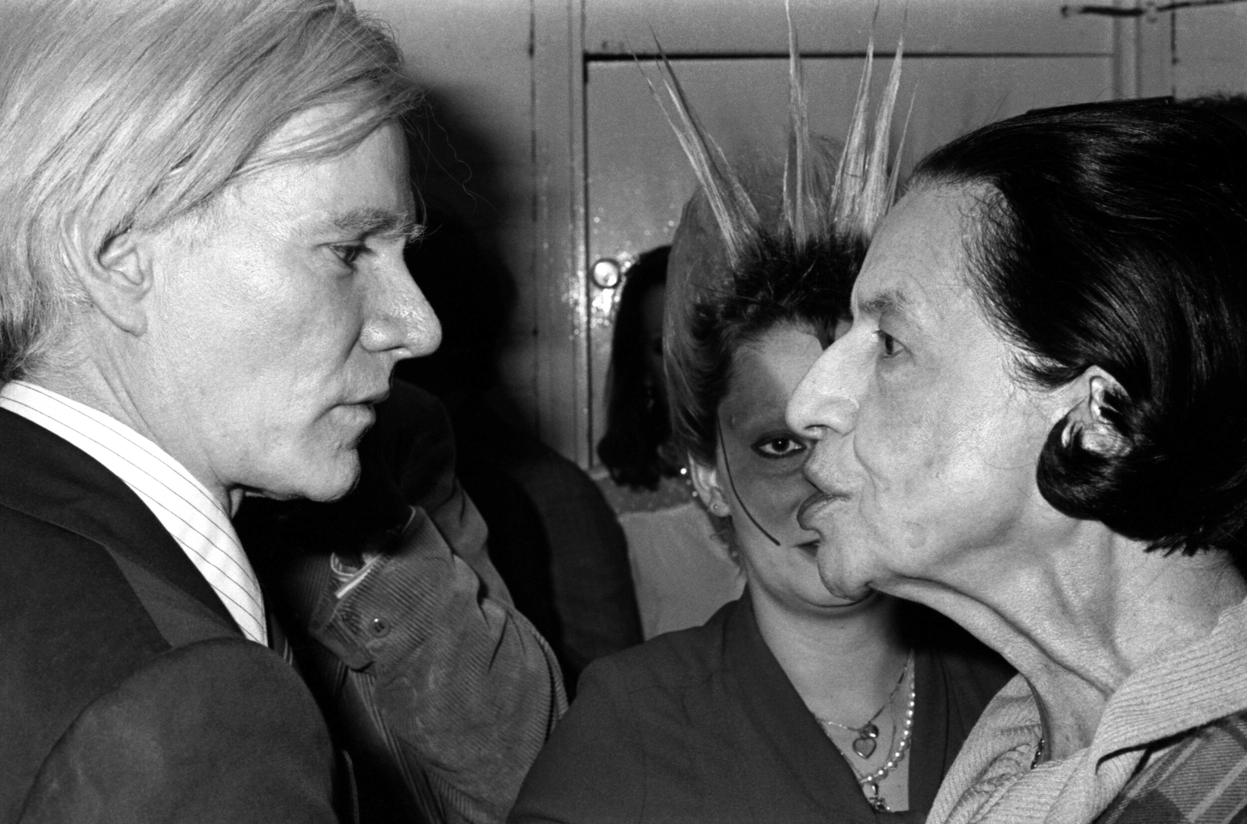 Andy Warhol, Jordan and Diana Vreeland, at the ICA.