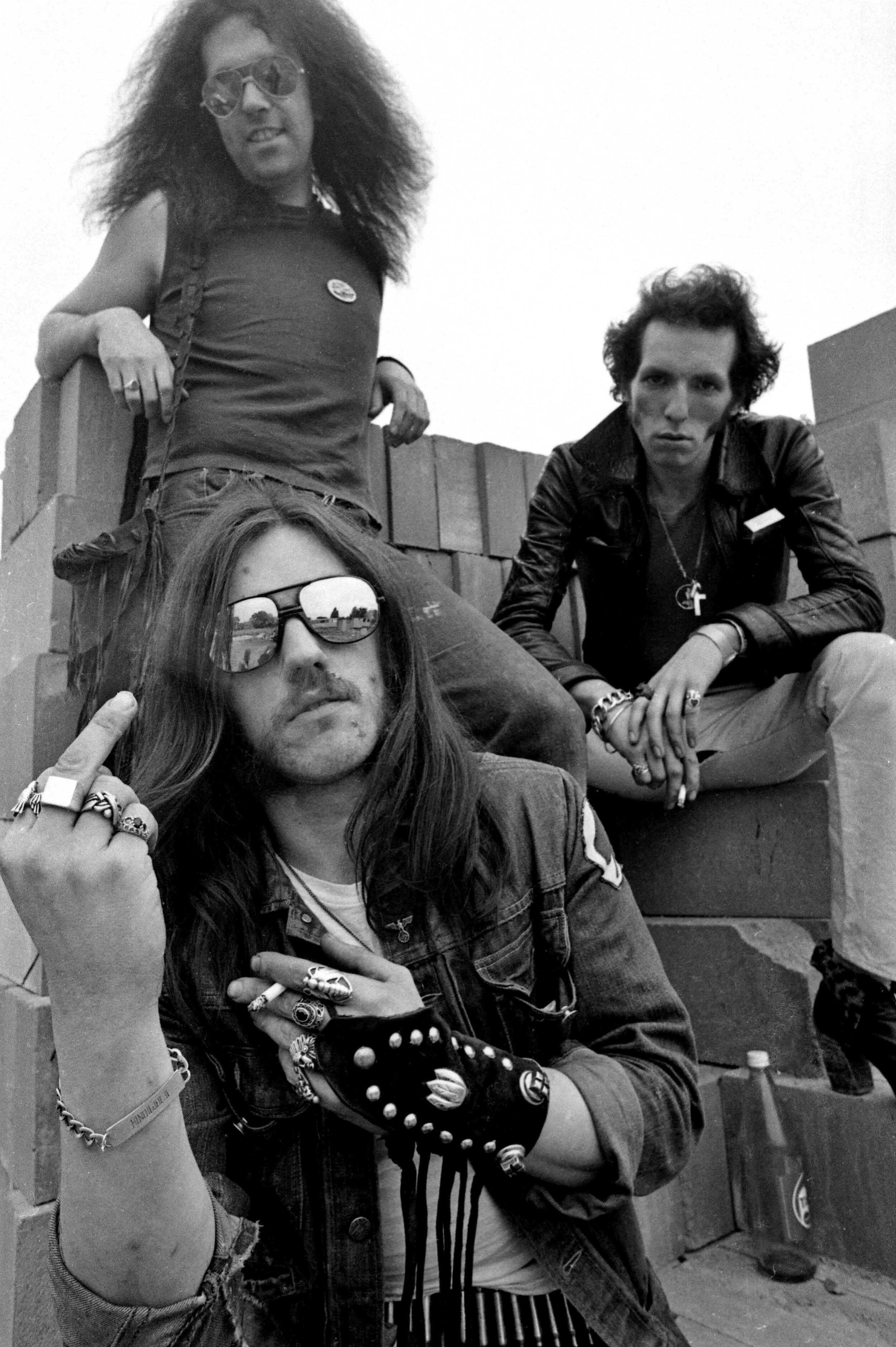 Motorhead first publicity photographed by Roger Morton.