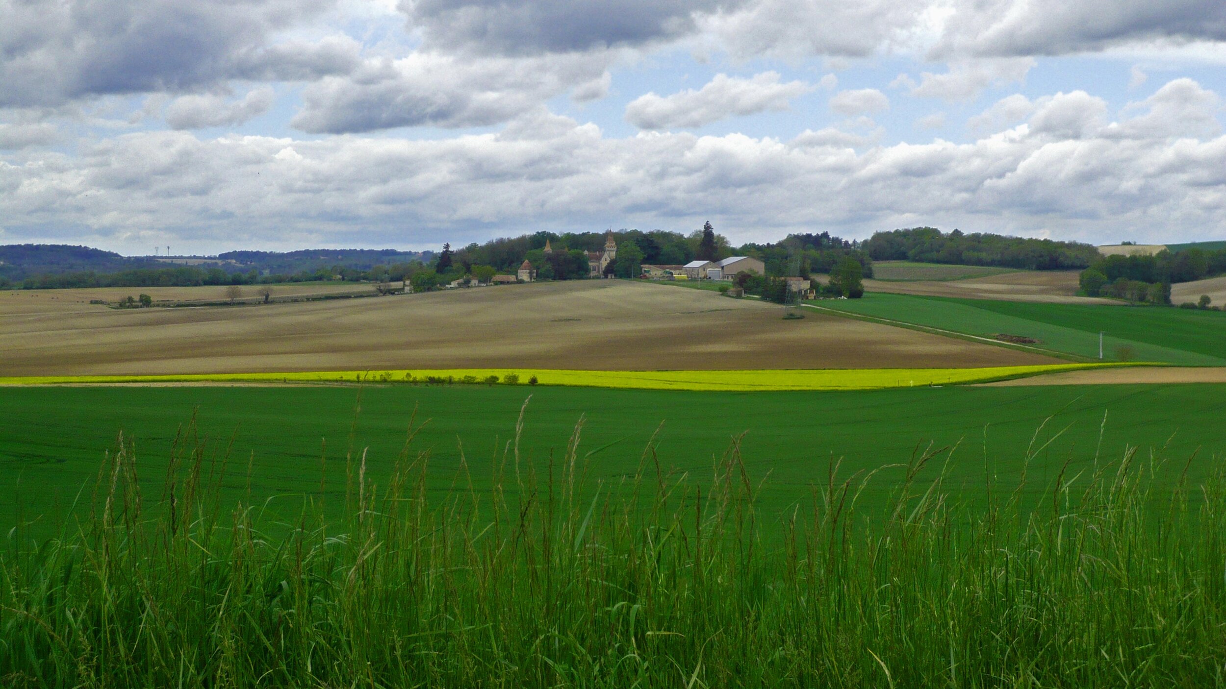 Fields near Villebois Lavalette, France.