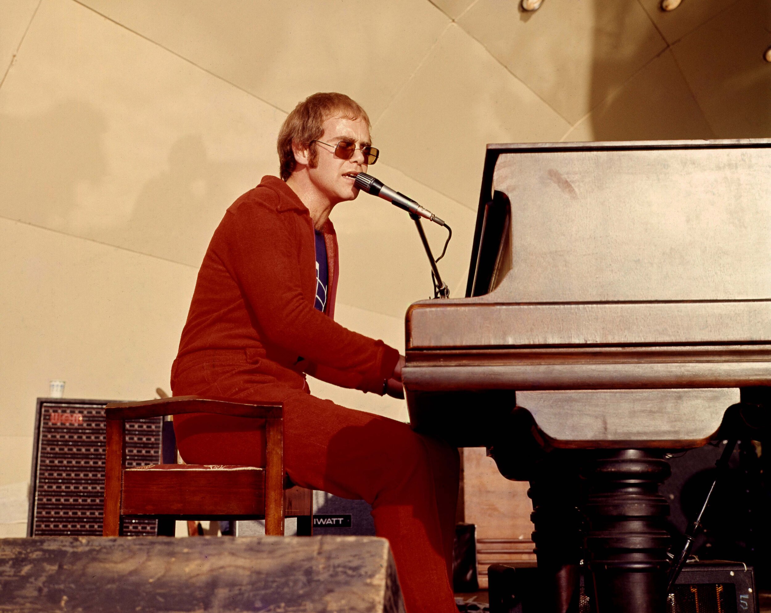 Elton John at Crystal Palace, London.