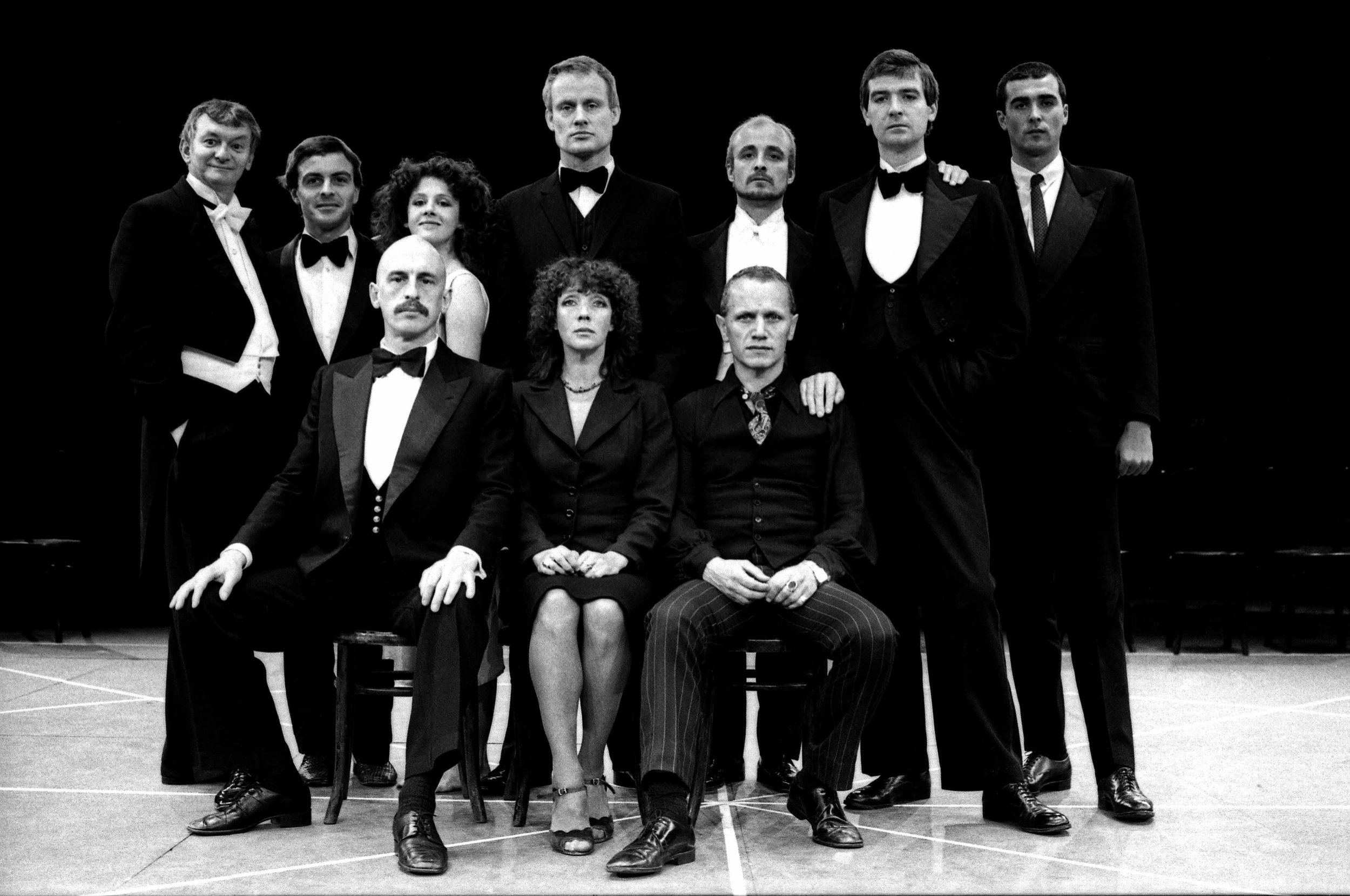 Hamlet by Steven Berkoff. Cast Photograph