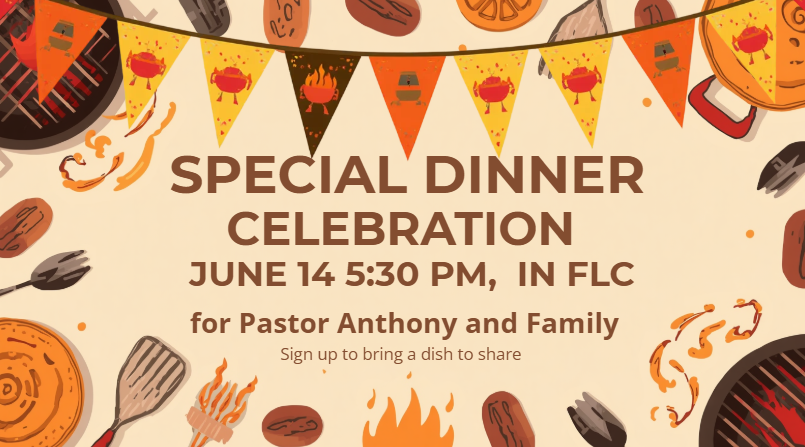 Special Dinner for Pastor Anthony