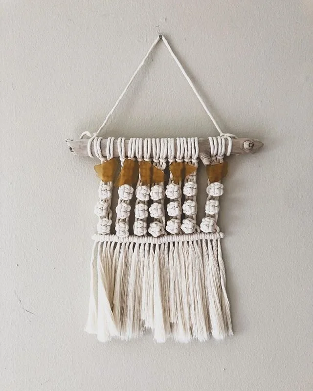 Some new macrame pieces I have been working on that give back! 
1st slide: 20% of proceeds go to The Trevor Project @trevorproject 
2nd slide: 20% of proceeds go to The National Center For Transgender Equality 
3rd slide: 20% of proceeds go to The Eq