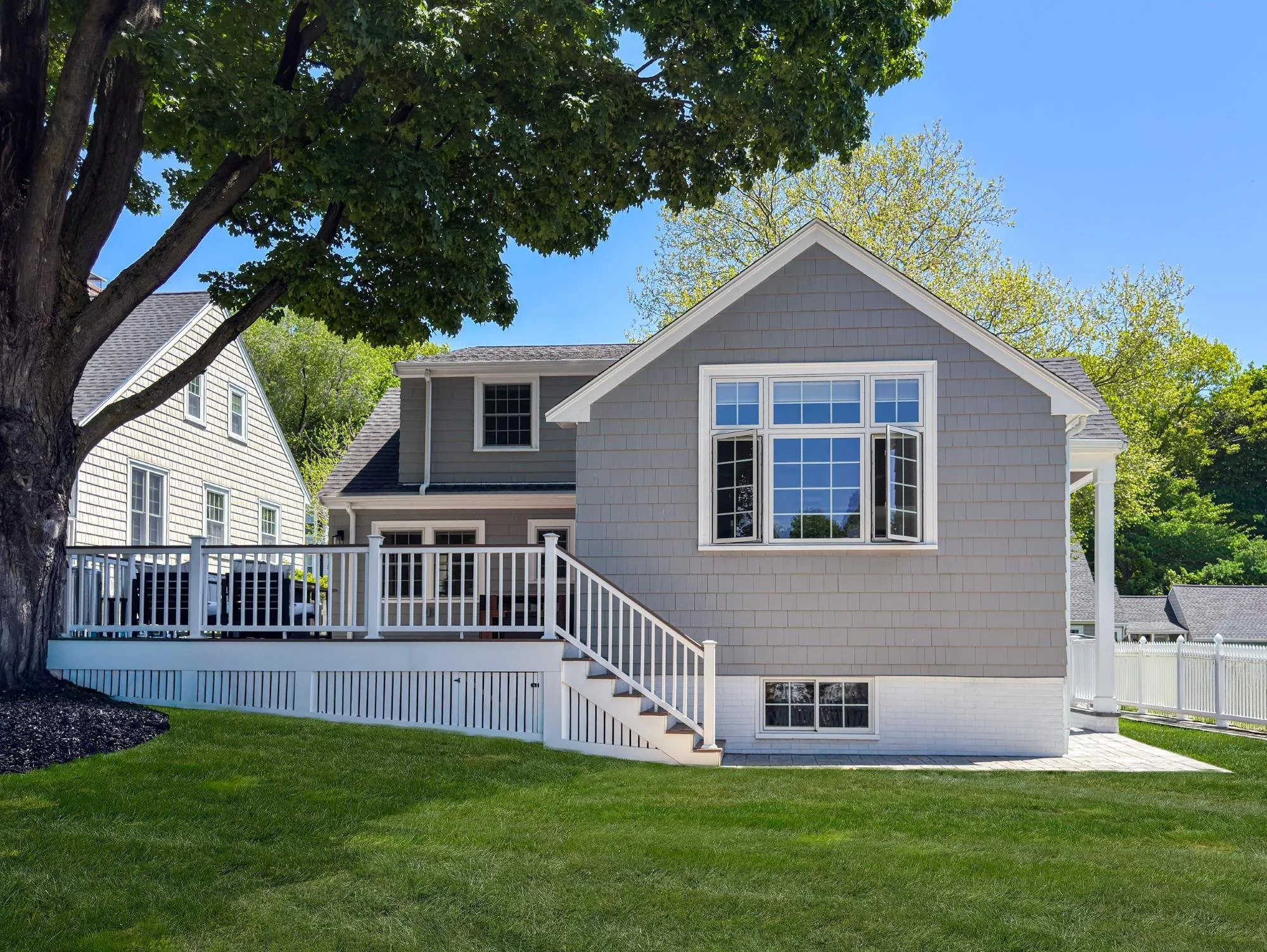 Vaulted Kitchen & Exterior Basement Stair Addition