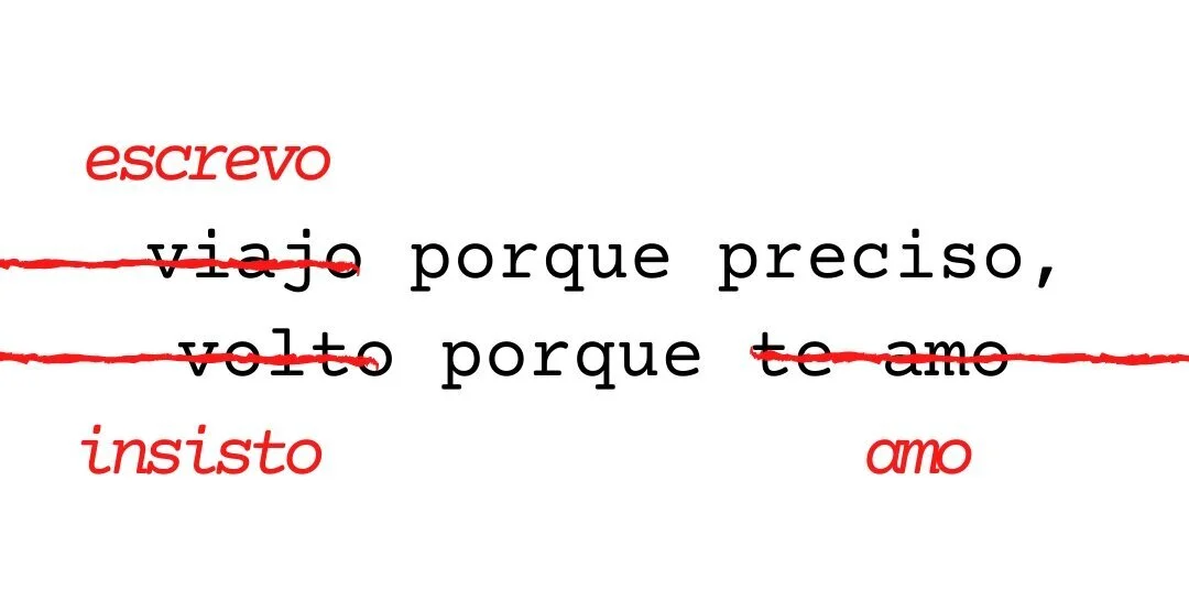 &nbsp;“Escrevo porque preciso, insisto porque amo”