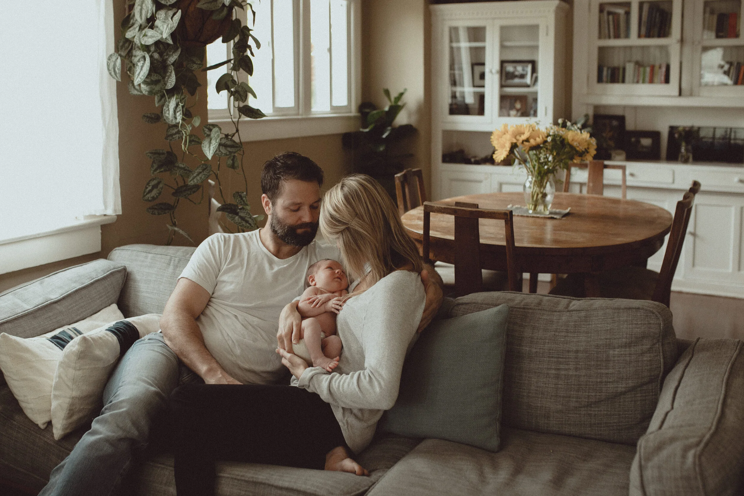 Venice Beach Vintage in Home Newborn Session