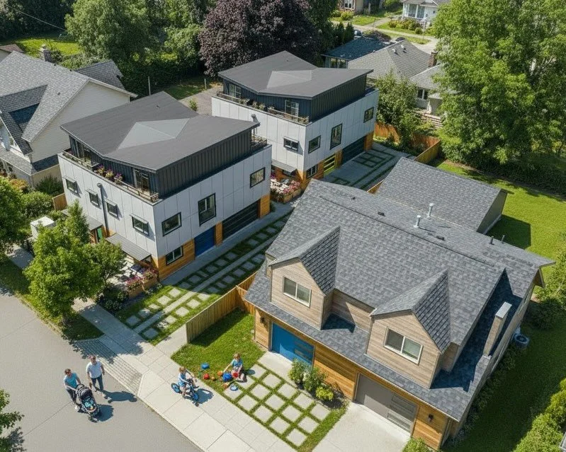 🏘️ Twin Peaks

We&rsquo;re excited to share that Twin Peaks has been added to the @CityofKelowna catalogue of pre approved Infill Fast-Track designs!

Twin Peaks offers a two-building courtyard typology featuring a single access driveway along one s