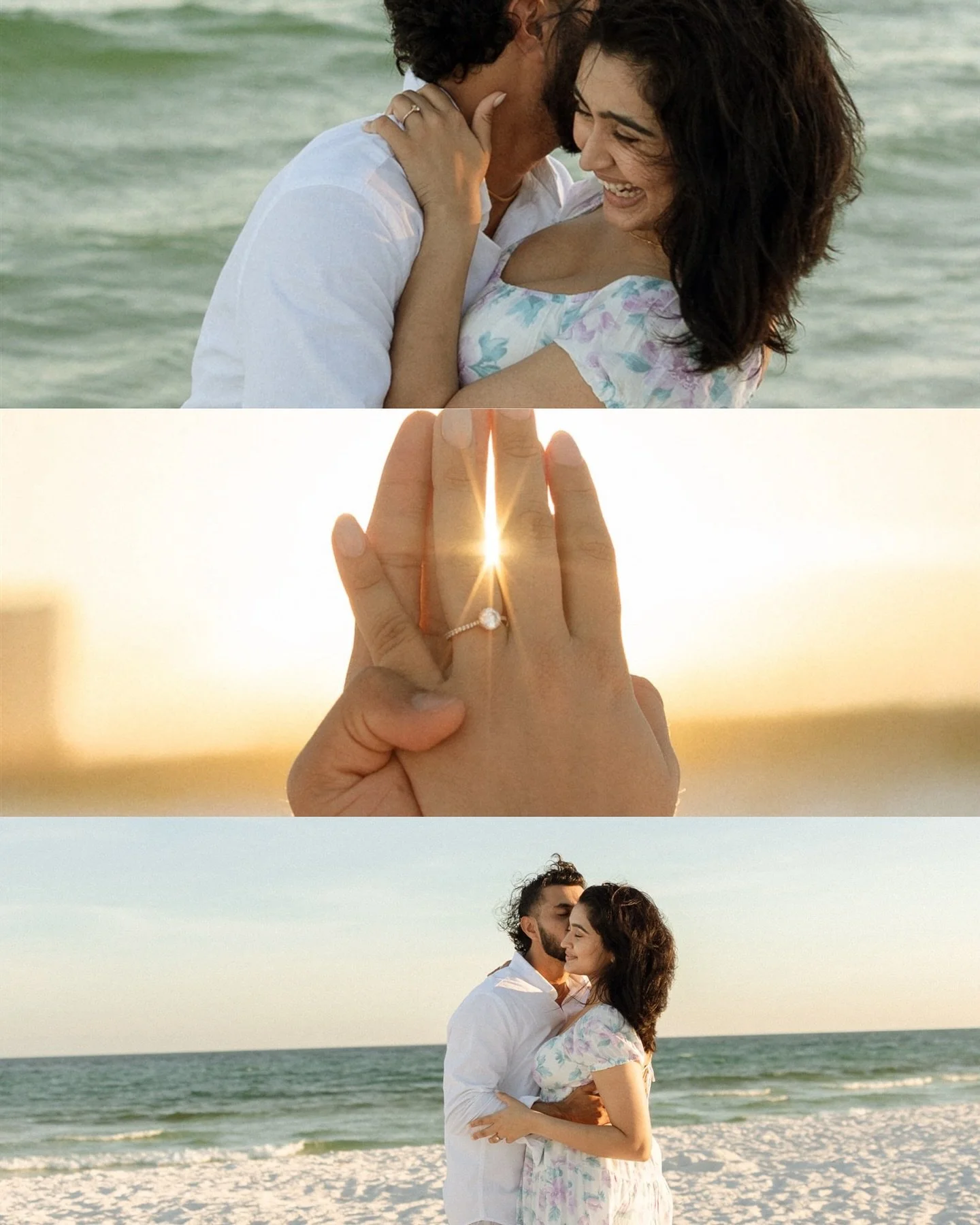 Naisha + Hiten 🩵
Naisha told me my photos felt like a Lana Del Ray song and that is one of the greatest compliments I&rsquo;ve ever been given. 
&bull;
&bull;
&bull;
&bull;
#pensacolabeach #pensacolabeachphotographer #pensacolaengagementphotographer