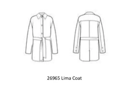 This is the sketch of the Lima coat. Courtesy of Filippa K.