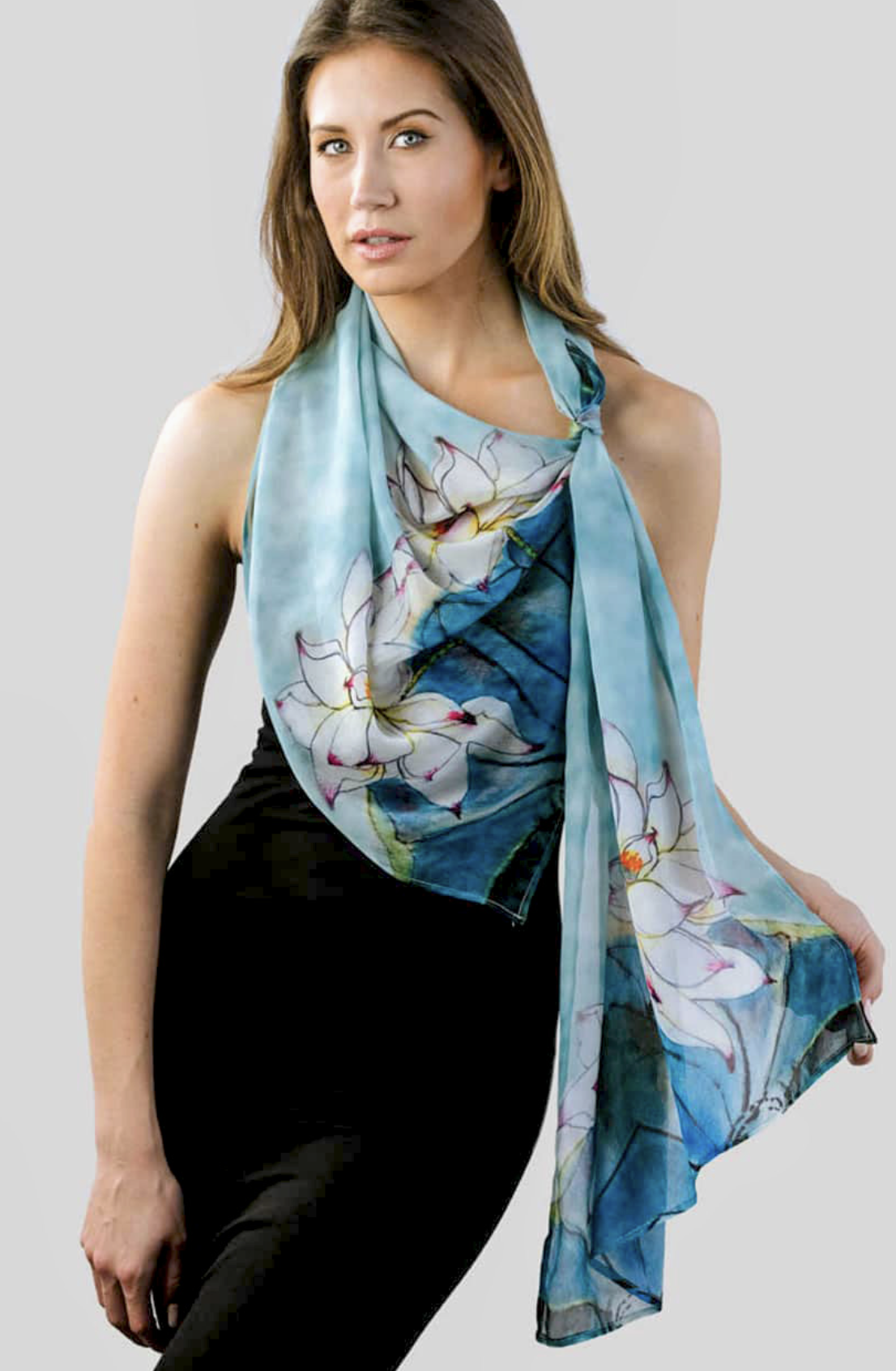 Akira Chiffon Cupro Scarf