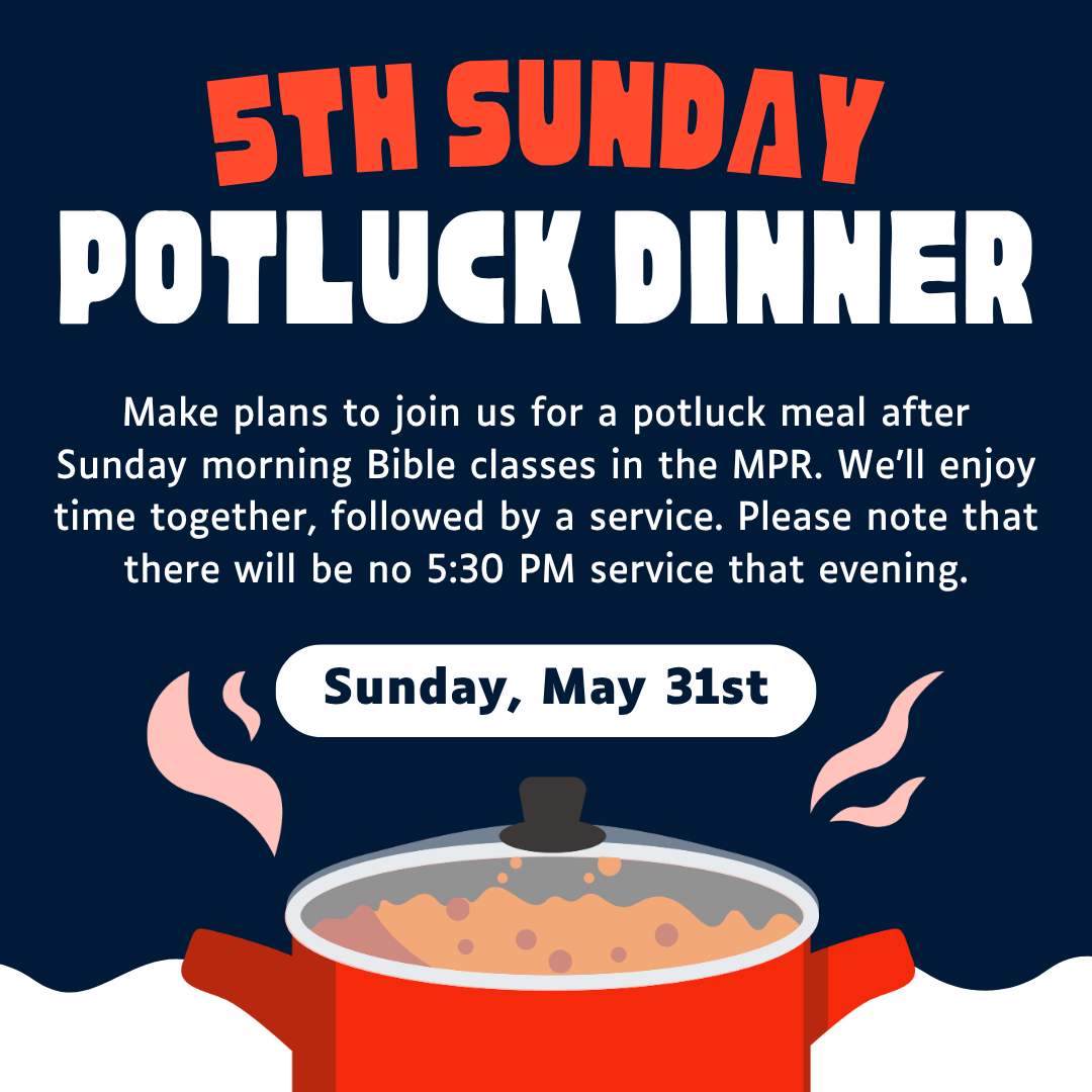 5th Sunday Potluck Service