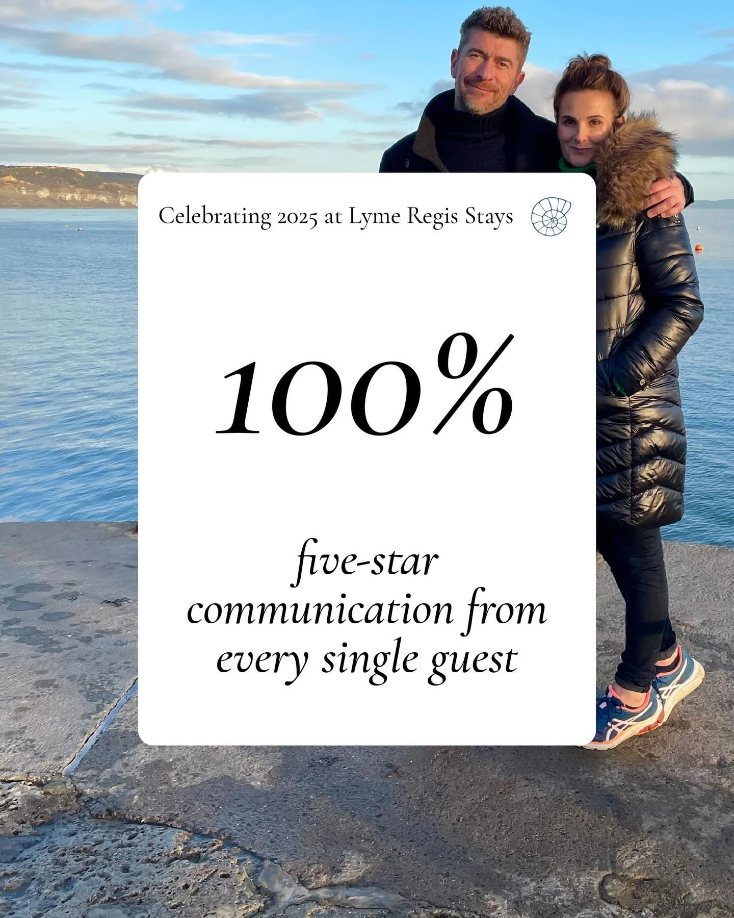 As we wrap up another incredible year at Lyme Regis Stays, we wanted to share a few highlights that mean the world to us.
✨ 97.7% five-star ratings
✨ 100% five-star communication from every single guest
✨ 2,869 nights booked across our properties
Non