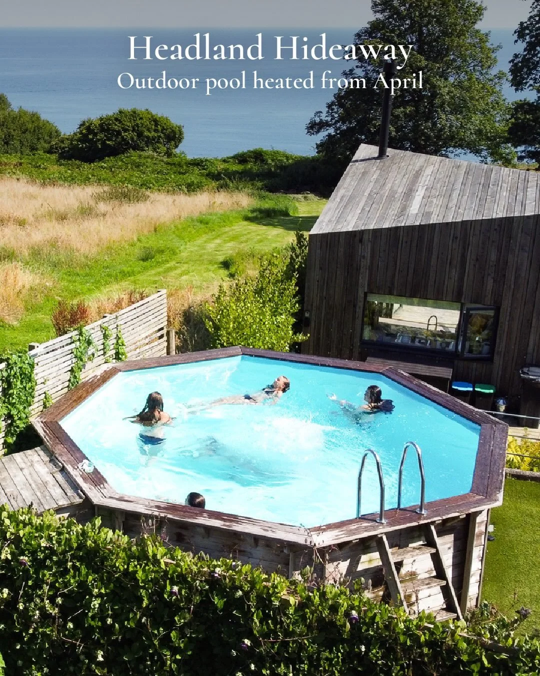 The sun is making an appearance and we are SO EXCITED for Spring and Summer 2026! 🌞
And it&rsquo;s perfectly timed, the pool at Headland Hideaway is heated from April 1st until October.
Happy Monday everyone, soak up those rays 😎

Mike &amp; Anna x