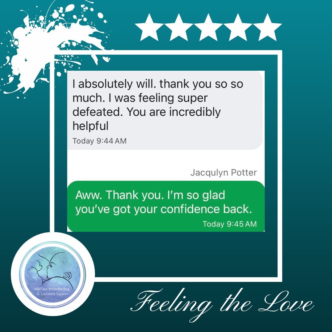 MilkFace thrives on reviews. I encourage you to leave an honest review on FB or Google.⁠
⁠
#FeelingTheLove #Testimonial #Rockstars #NewParents #Breastfeeding #NewMama #Chestfeeding #NormalizeBreastfeeding #FiveStars #MilkFace #MondayLove #Support #Br