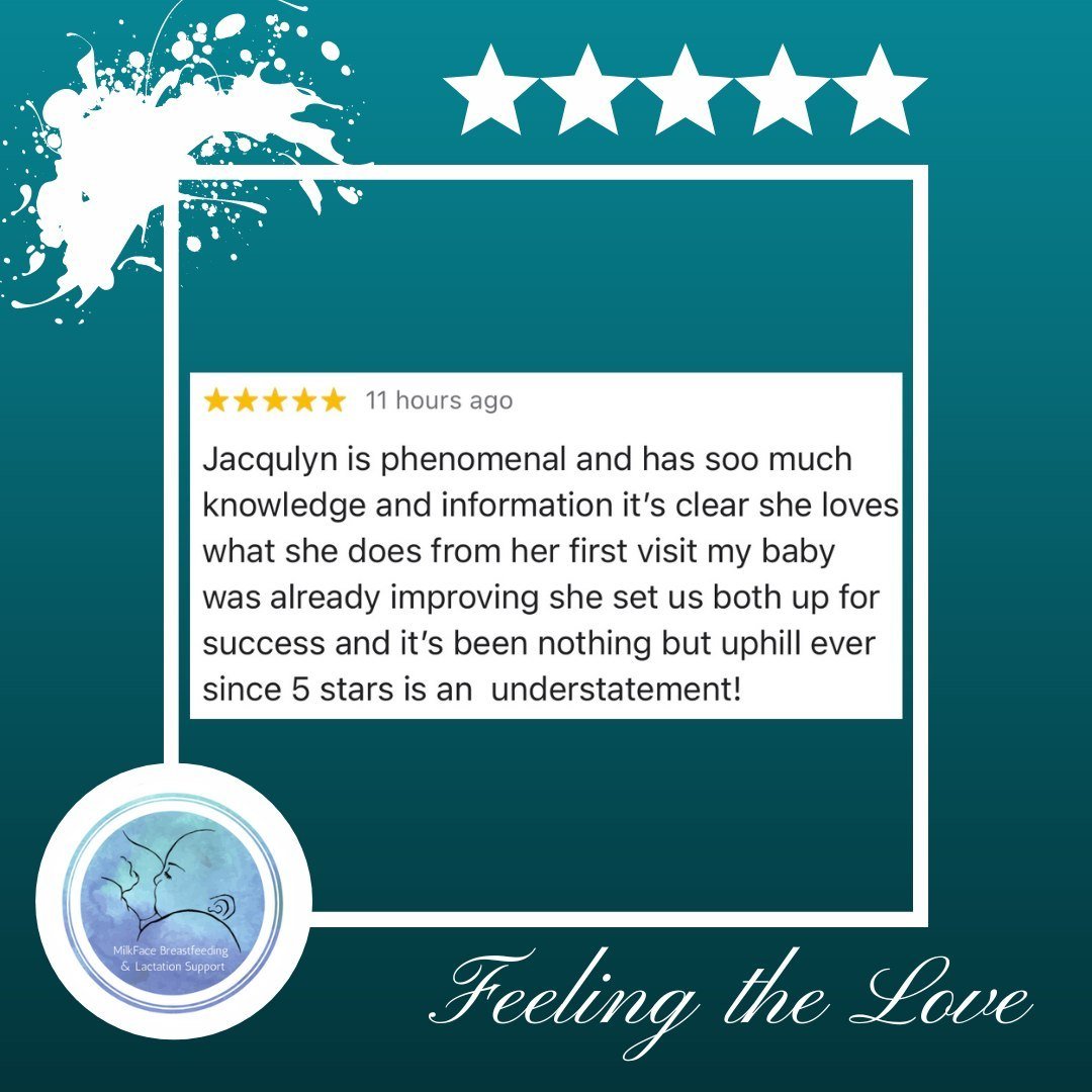MilkFace thrives on reviews. I encourage you to leave an honest review on FB or Google.⁠
⁠
#FeelingTheLove #Testimonial #Rockstars #NewParents #Breastfeeding #NewMama #Chestfeeding #NormalizeBreastfeeding #FiveStars #MilkFace #MondayLove #Support #Br