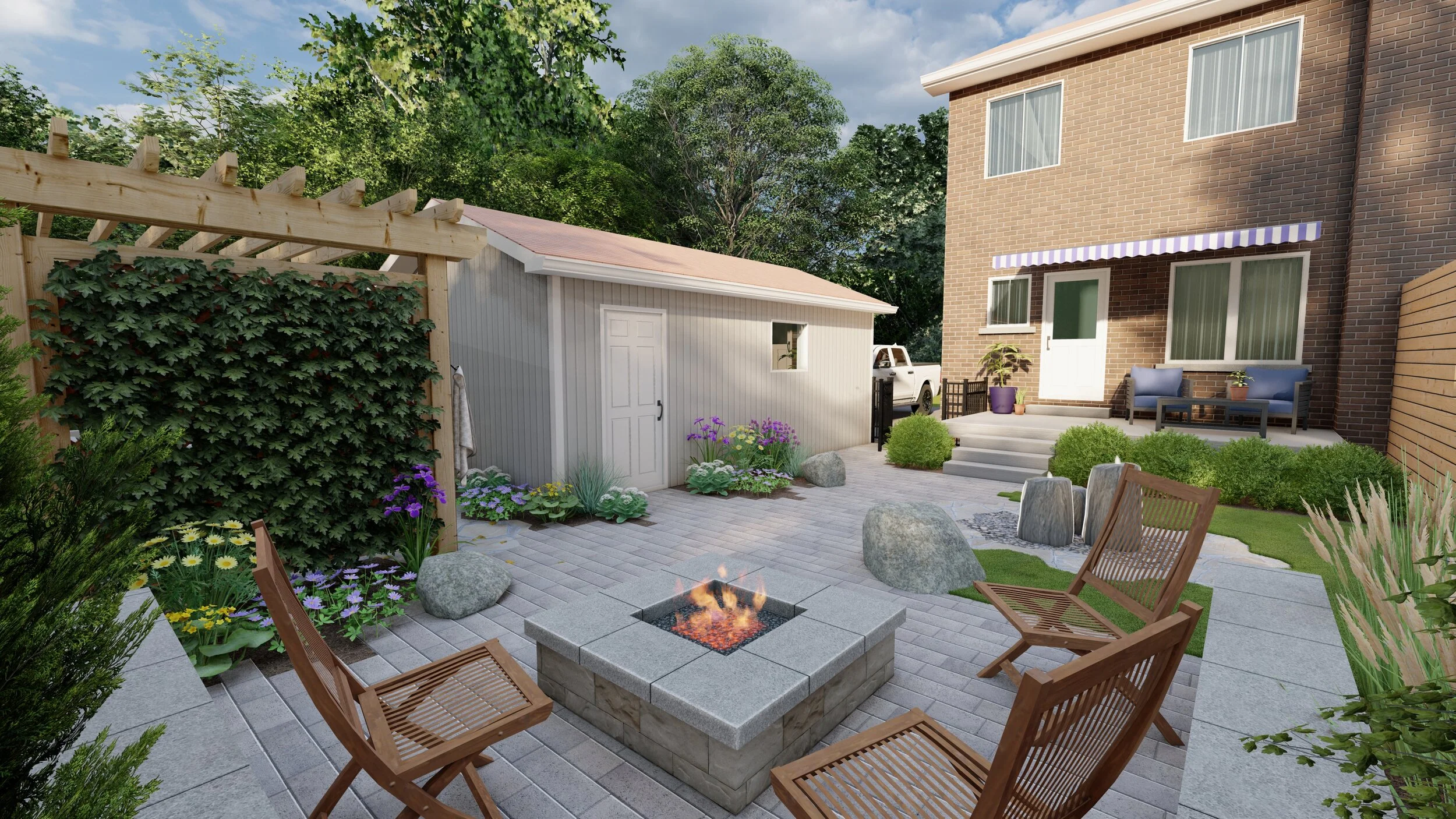 Landscape Design Ottawa 3D Renderings — Hardscape Ottawa