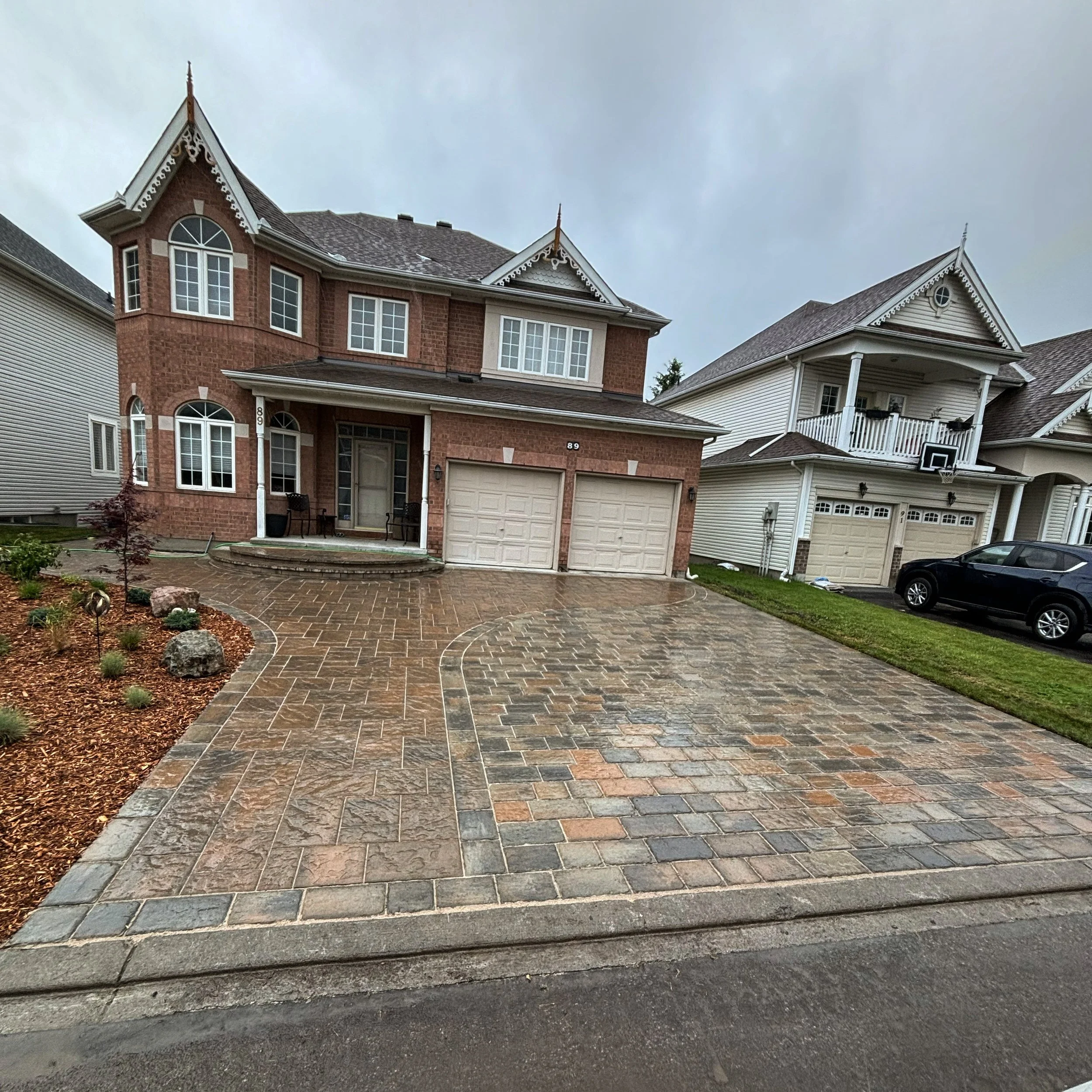 A permeable driveway in Ottawa