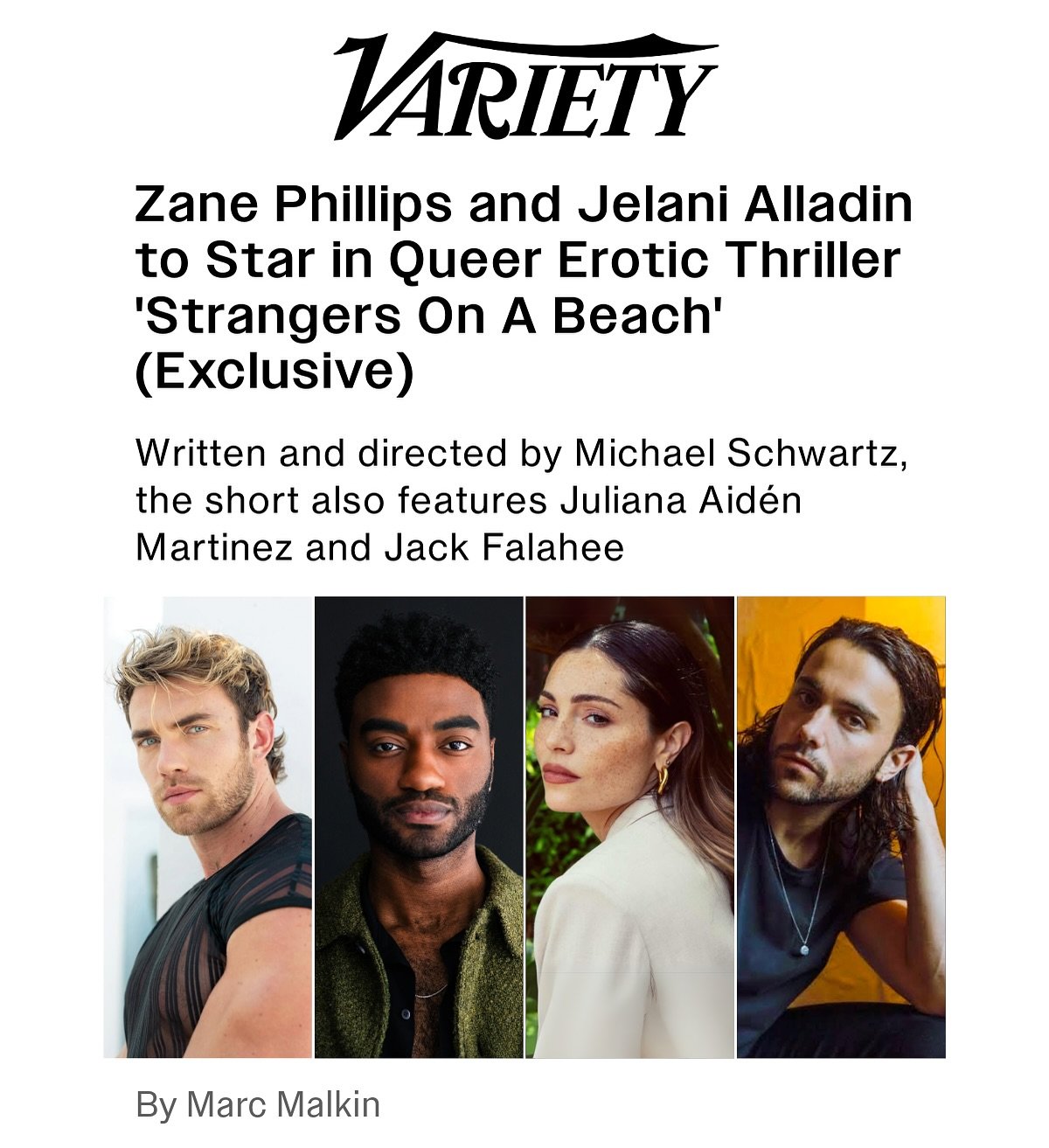 @variety is the spice of life, and so is making movies! Thank you @marcmalkin, and big ups to our killer cast and crew. Link to full article in bio.

Follow @strangersonabeach and be a stranger no more. New York City! We&rsquo;ll see you soon.

@biga