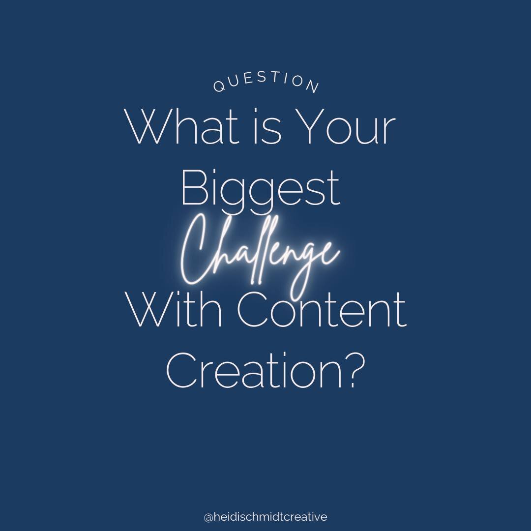 Business owners, when it comes to showing up on social media or creating content (i.e. emails, blogs, lead magnets, etc...) , what do you struggle with the most?

⏰ Finding time? 
✒️ Not sure what to create?
❓Unsure where to start?
🤷&zwj;♀️ Other 👉