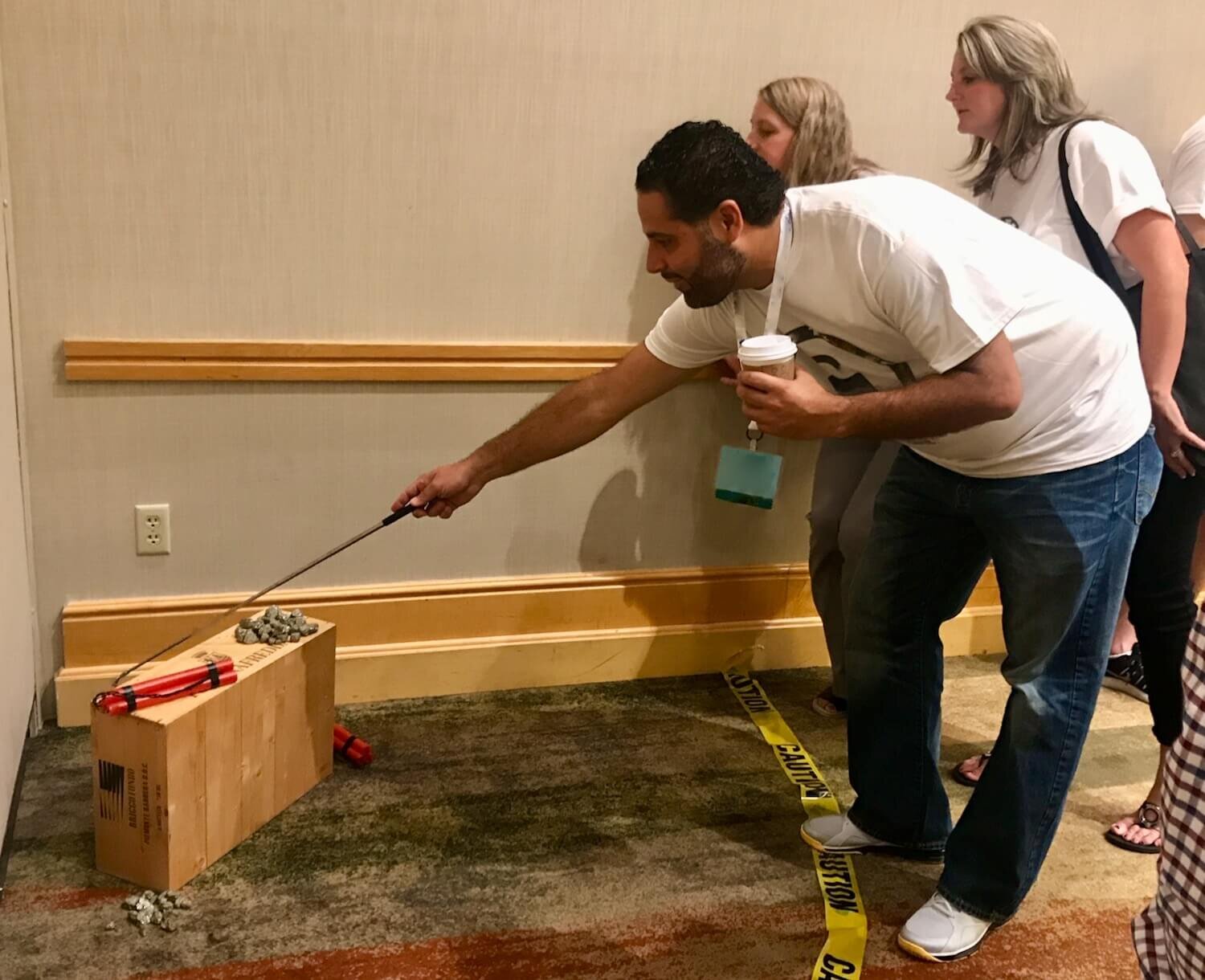 Interactive team games in PossibiliTEAMS portable Tabletop Escape Adventures
