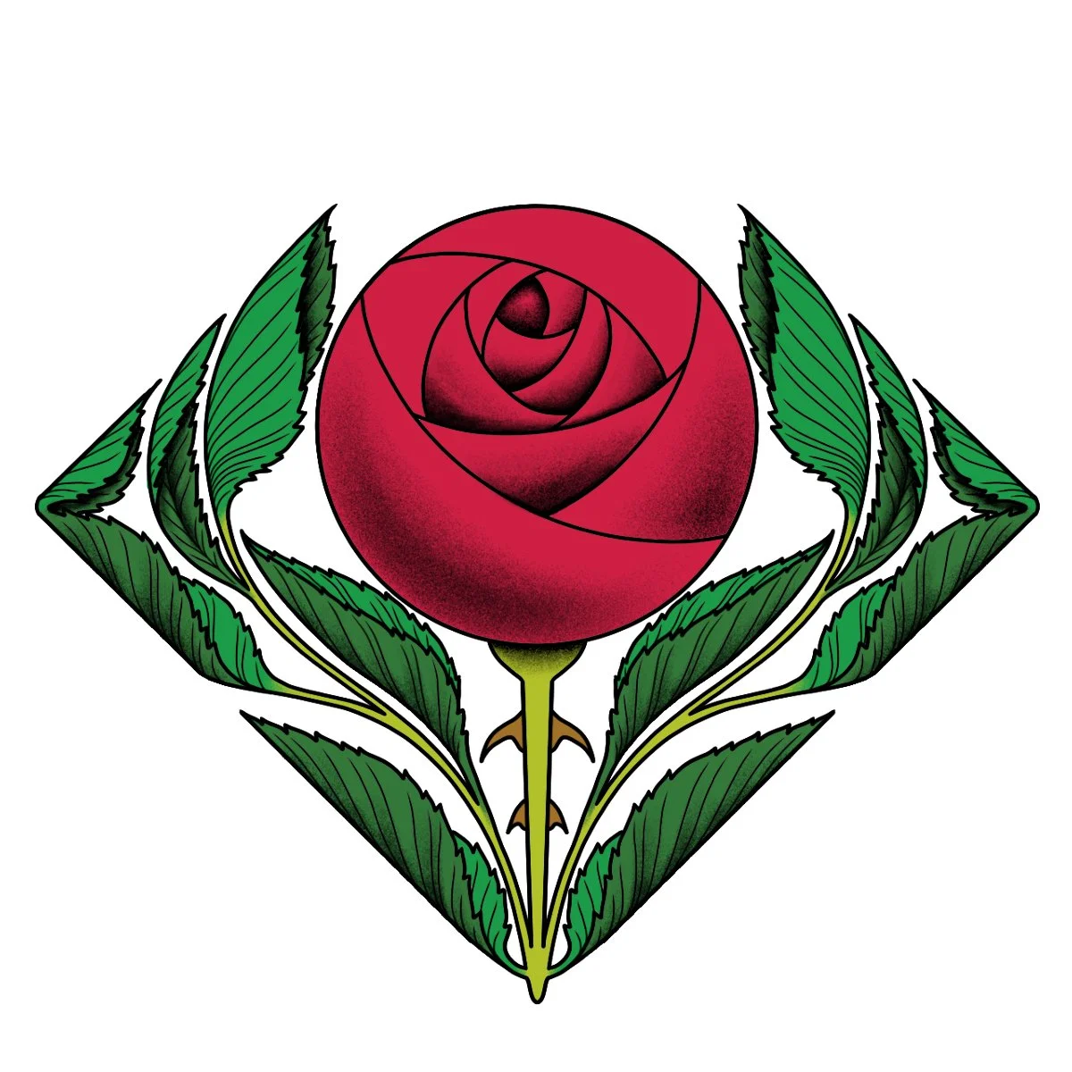 Art Nouveau Rose