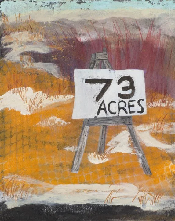 74 Acres
Acrylic and latex on wood panel
8"x10"
2025