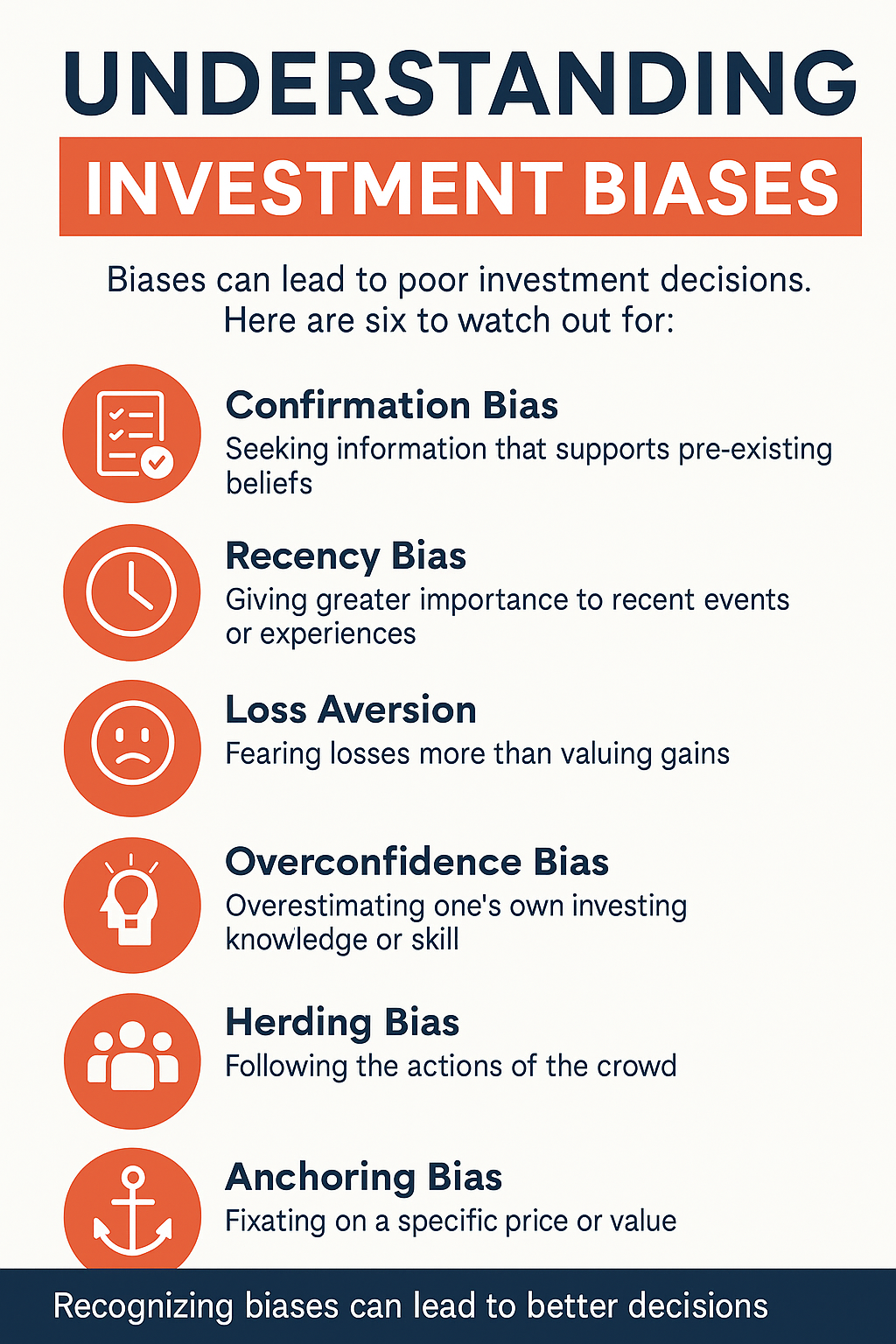 Understanding investment biases can lead to better, more objective financial decisions