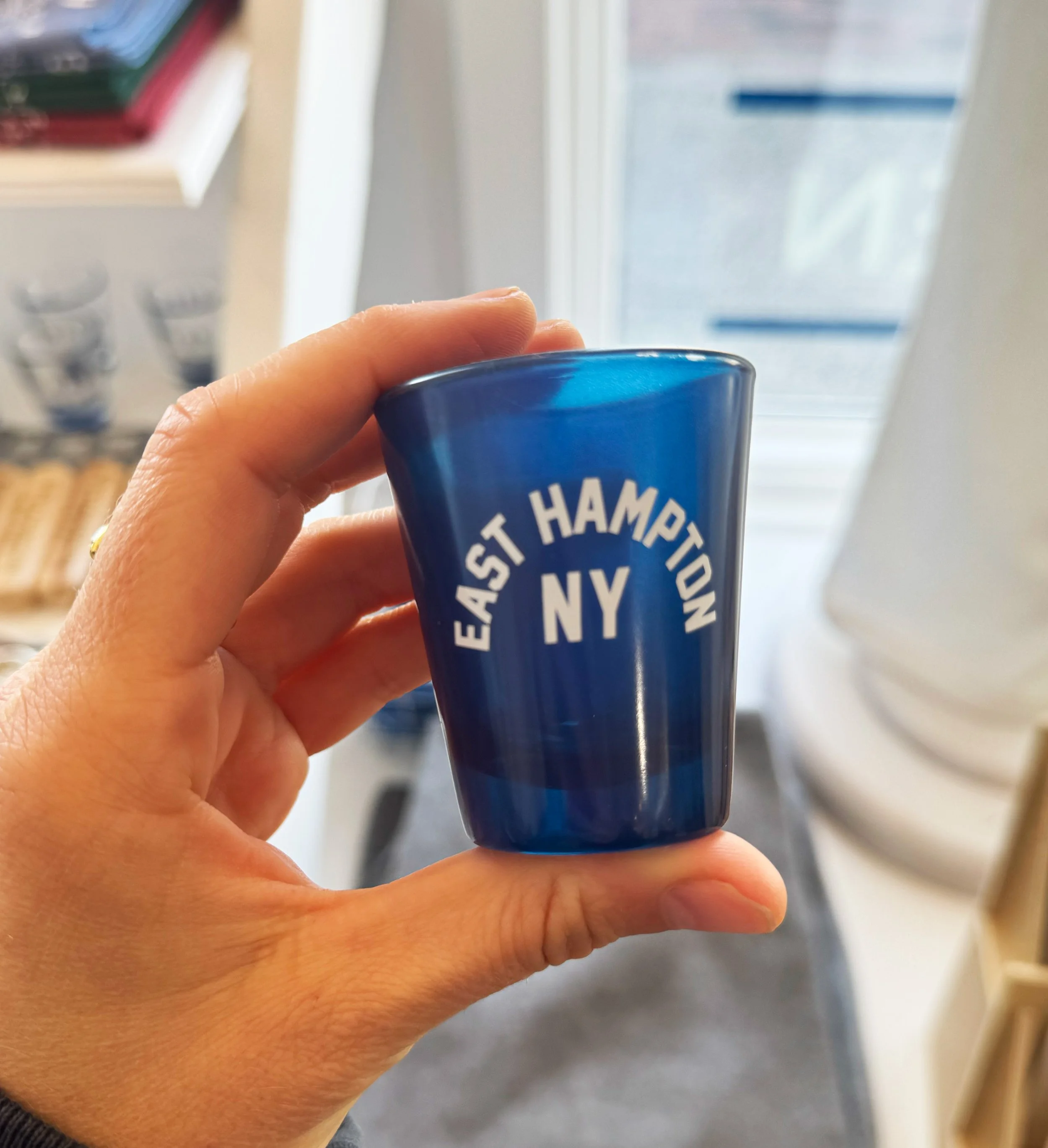 Blue Shot Glass