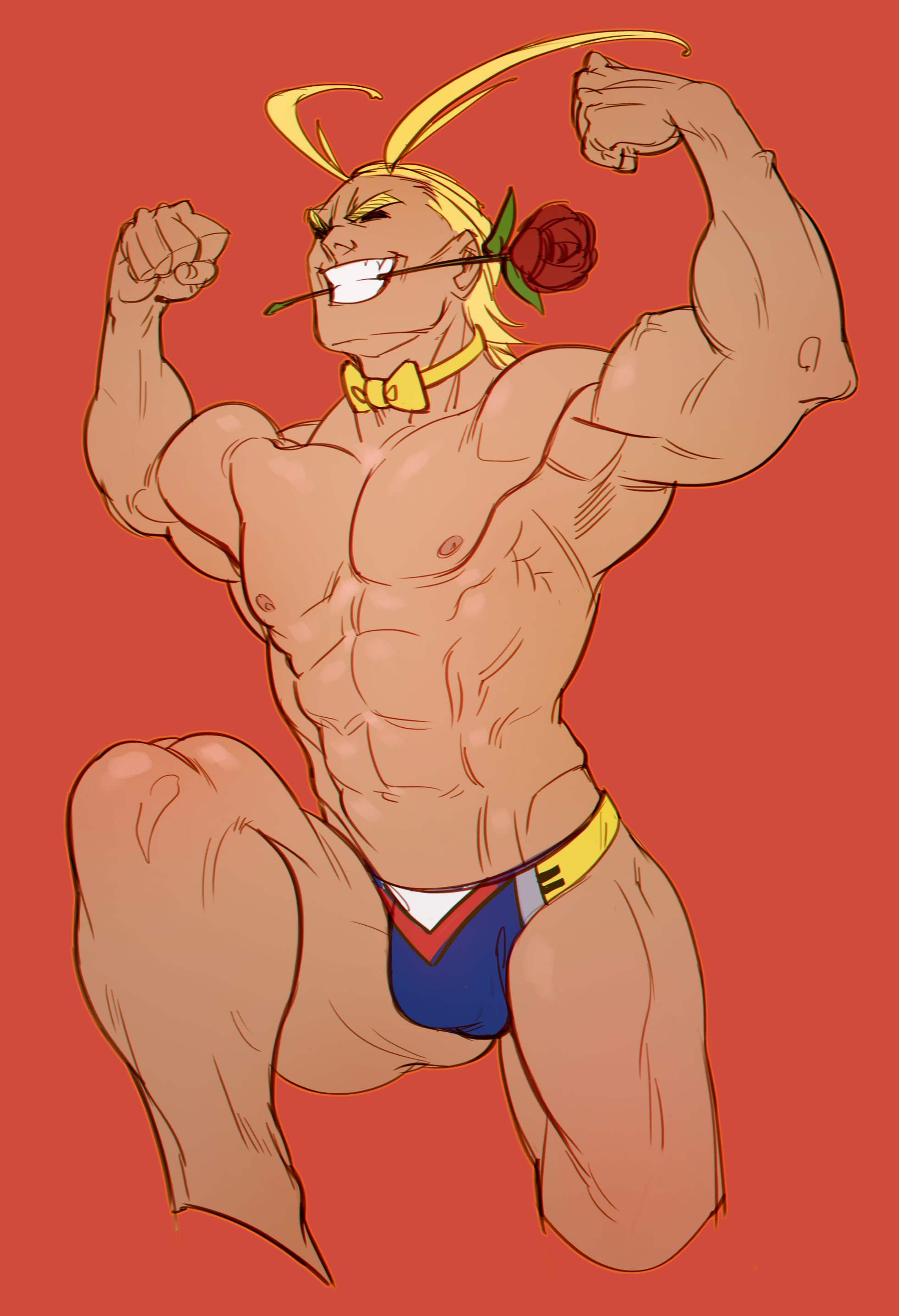 BnHA All Might Pinup.png. 