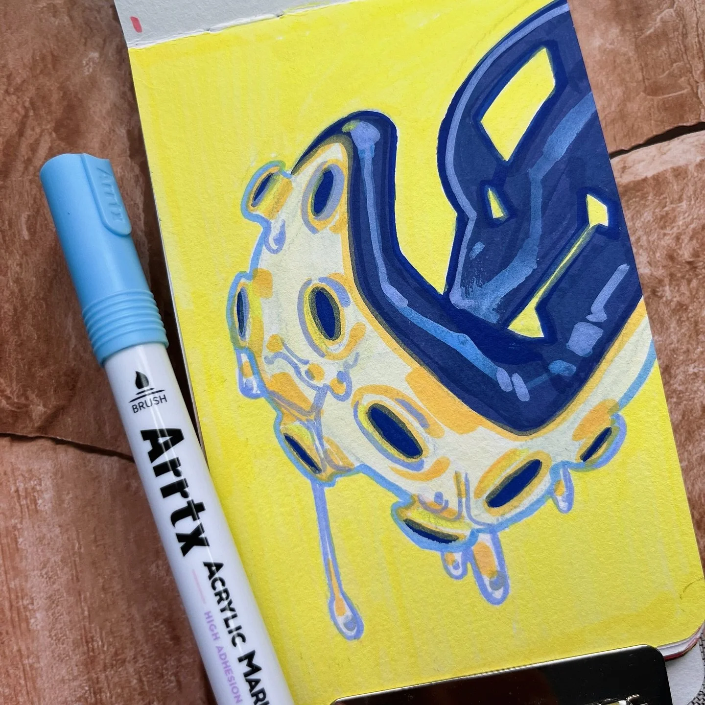 🐙 
. 
#Drawing #draws #illustration #art #doodle #sketch #painting #らくがき #イラスト #arrtx #acrylicmarkers #sketchbook