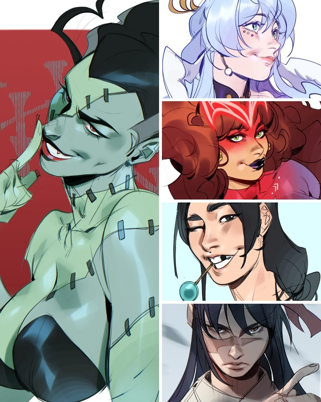 Happy Halloween! 🎃 Thank you to everyone who came to yesterday&rsquo;s sketch request stream! It was so fun and I&rsquo;d love to make it a monthly thing as a thank you for supporting me 🥺🖤 
. 
#Drawing #draws #illustration #art #doodle #sketch #p