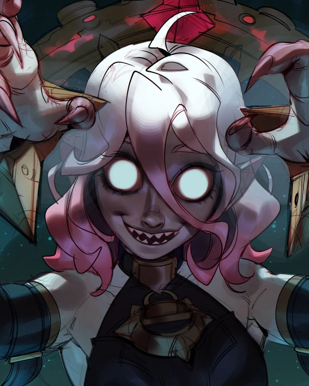 The cover of my new League of Legends sketches artbook I&rsquo;ll be selling at the TFT Paris Open! ✨ Some people have asked about buying it elsewhere and I might have it on my website after the event 😊 
. 
#Drawing #draws #illustration #art #doodle