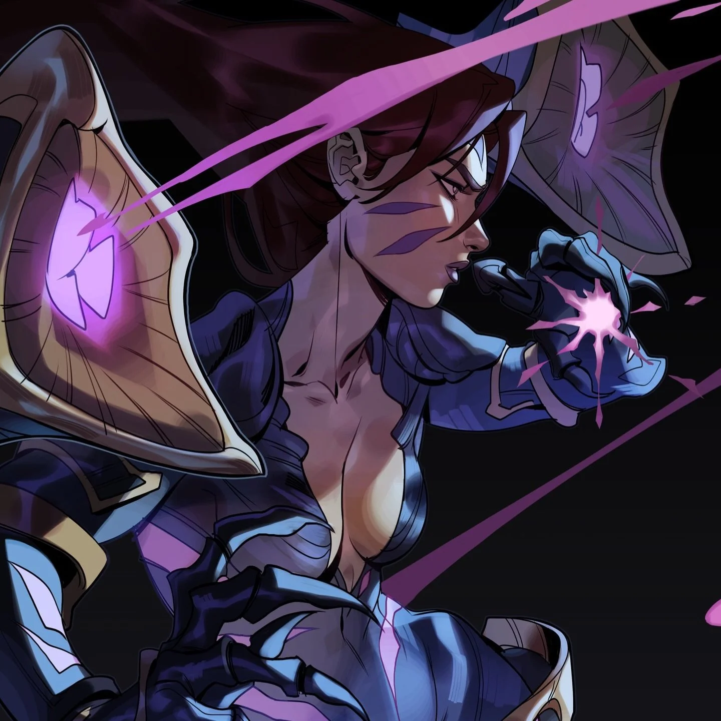 IT&rsquo;S HEREEE 🥹👏 My new Kai&rsquo;sa #TCG playmat! Based on the beautiful #Riftbound Overnumbered art of @jasonchanart ✨ If you wanna snag a copy, check it out at store.artbynips.com 💌 #kaisa #leagueoflegends #fanart