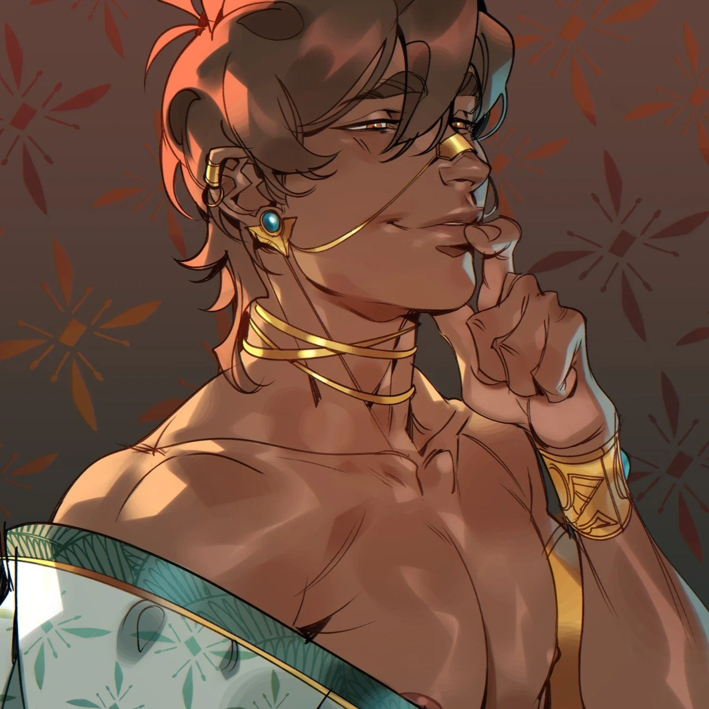 A #VGen commission of a lovely OC 💛 #anime #portrait #illustration #art