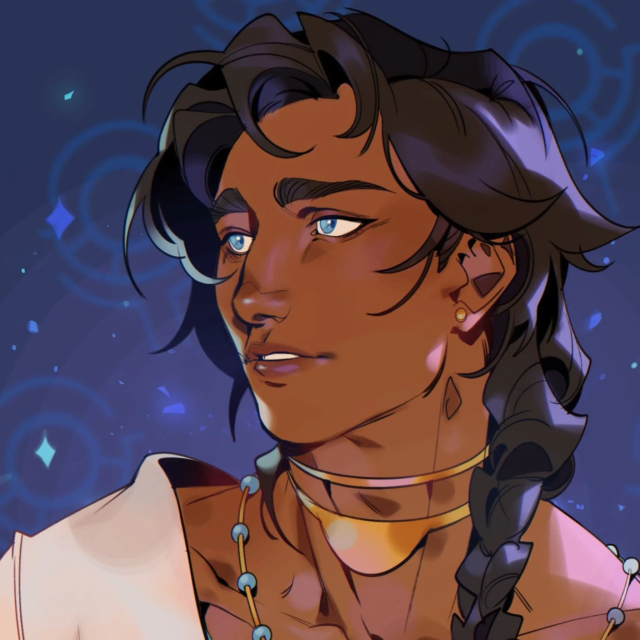 Last #VGen commission of the batch! Another one for Spoluks of their other beautiful OC 💙 #artist #illustration #originalcharacter #anime
