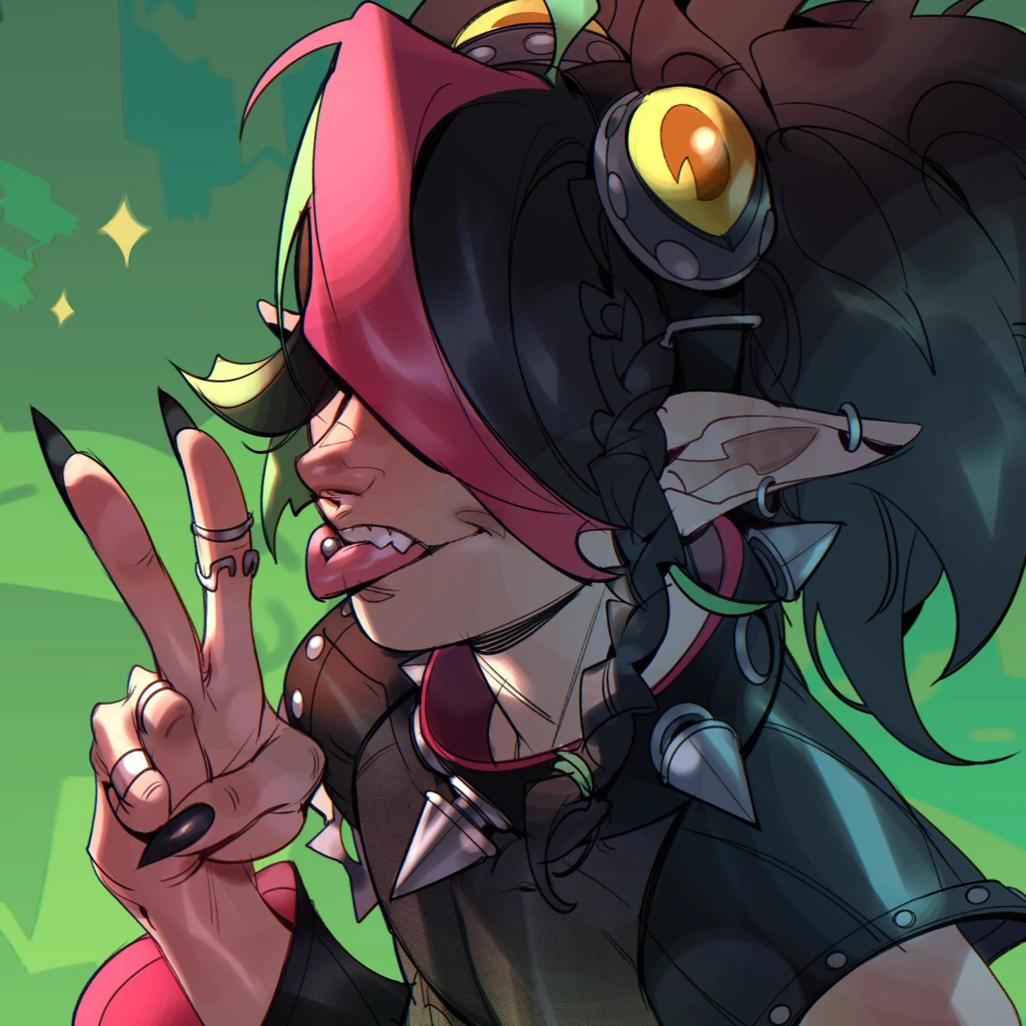 A #VGen commission for the lovely FacelessFrog 🐸 #commission #oc #originalcharacter #artist