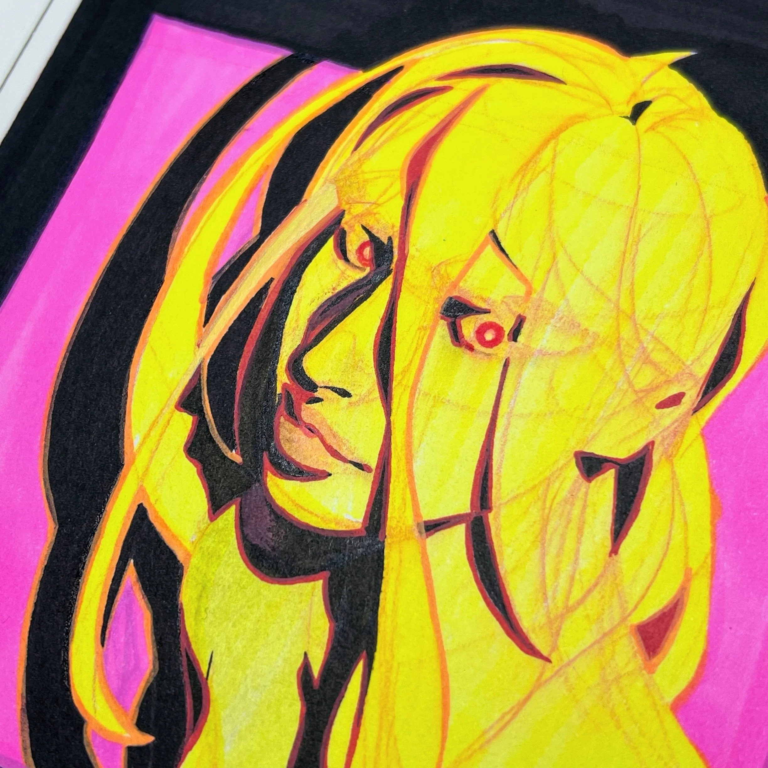 Saskia @offcellcomic 👁️ ( 30min / Day 6 #artober2026 ) #sketchbook #webcomic #originalcharacters #traditionalart