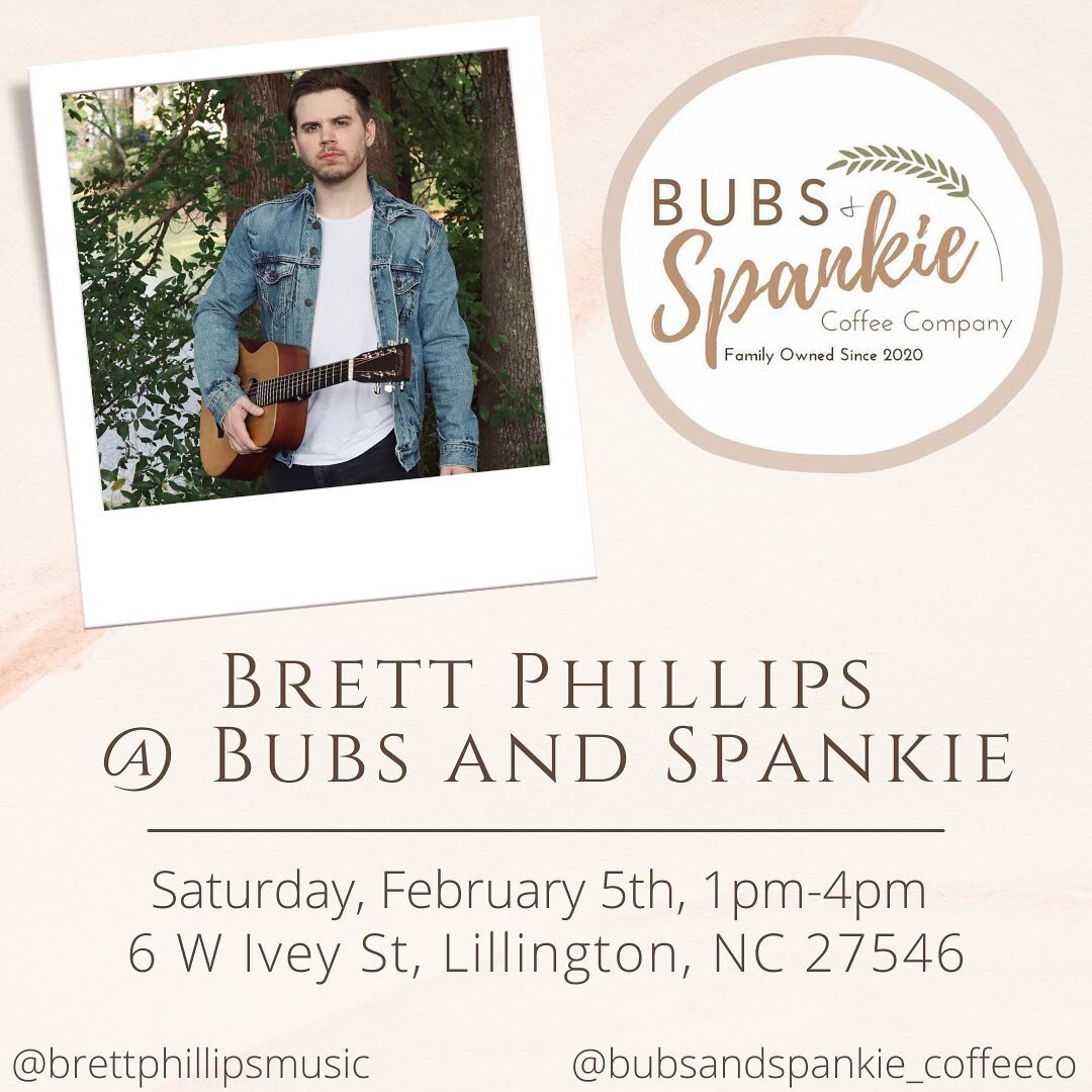 Excited to play my first show of 2022 this Saturday at @bubsandspankie_coffeeco in Lillington! They are celebrating their one year anniversary so there will be lots of fun all day, so come out!
.
.
.
.
.

#guitars #guitar #guitarist #music #guitarpla