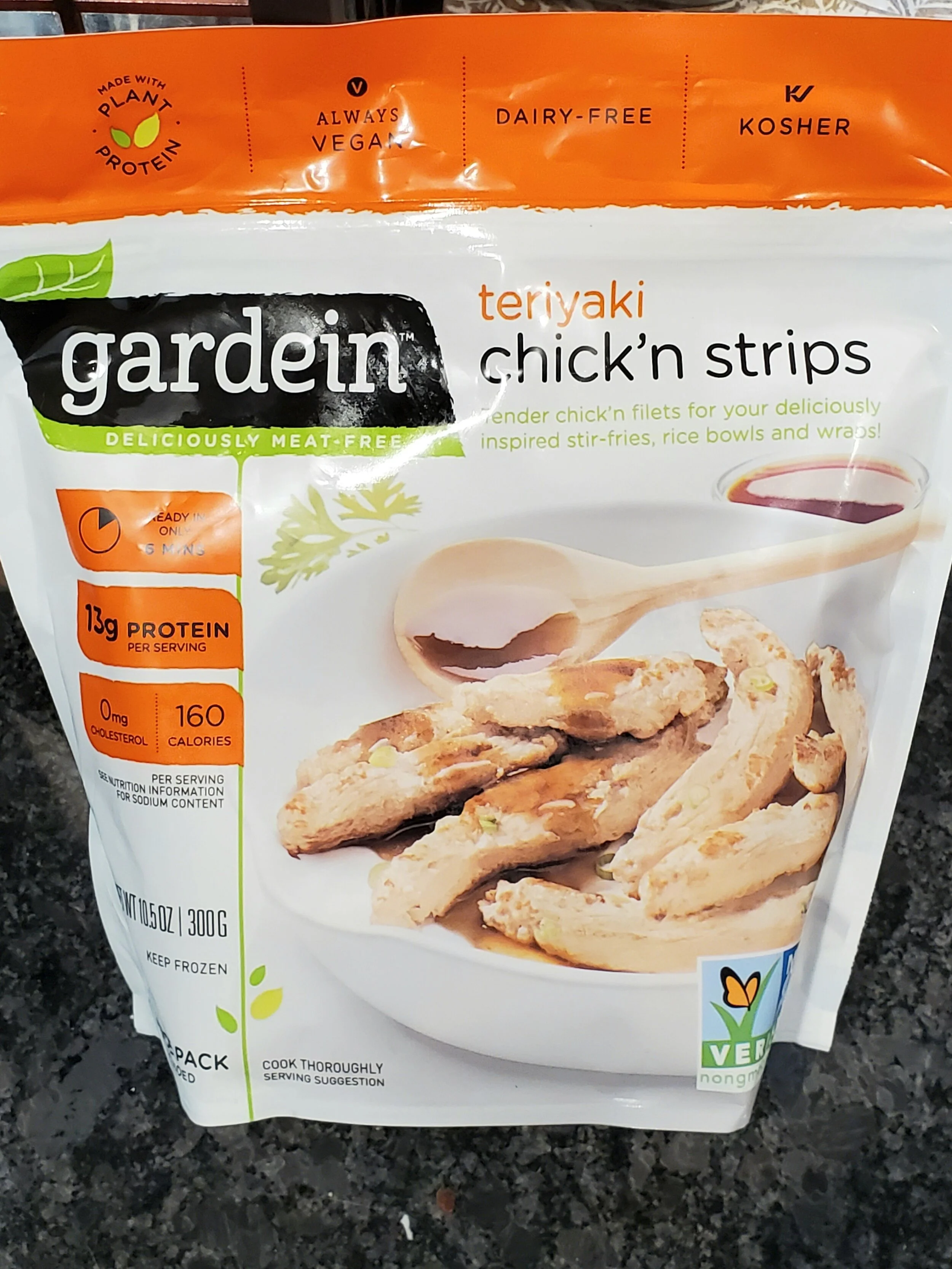 Gardein Teriyaki Chick'n Strips Review — Consciously Katelyn