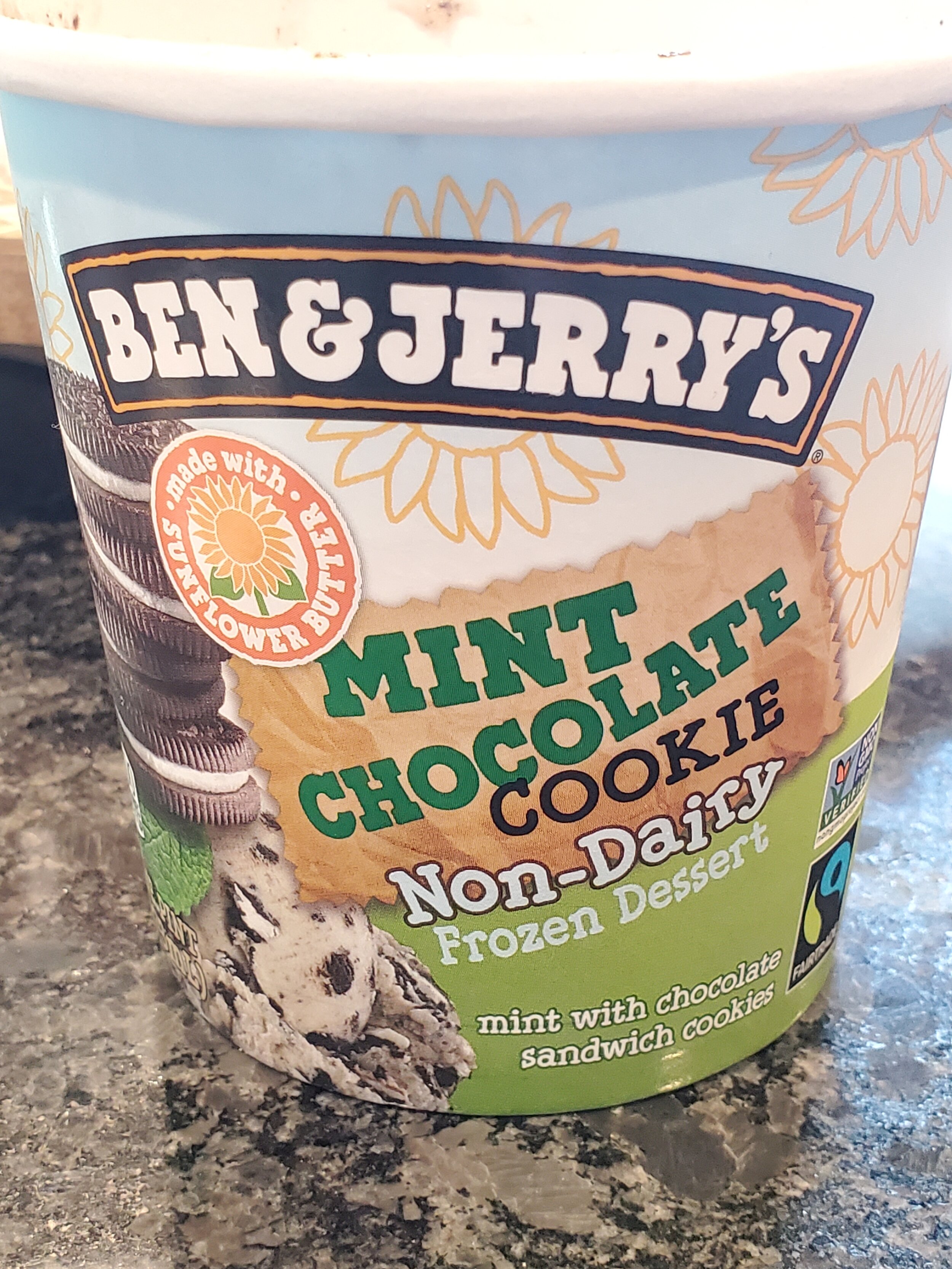 Aanhankelijk spectrum diepte Ben & Jerry's Mint Chocolate Cookie Non-Dairy Frozen Dessert Review —  Consciously Katelyn