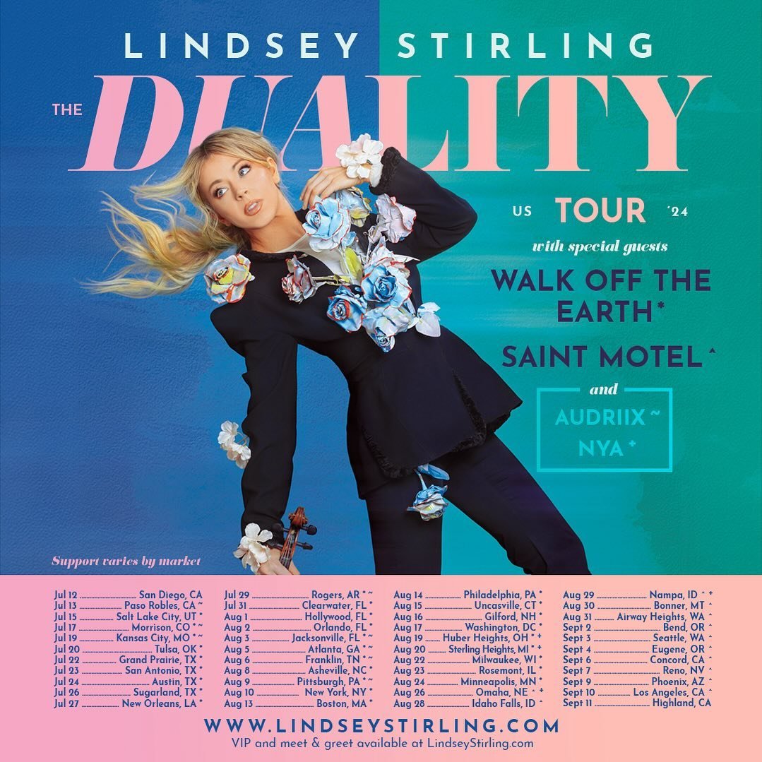 So beyond excited to go on tour with @lindseystirling !!! What an absolute dream!! I have been a huge fan of Lindsey for years (violin was my first instrument, too!) and I&rsquo;m so so excited and so so grateful to have this opportunity!  We&rsquo;r