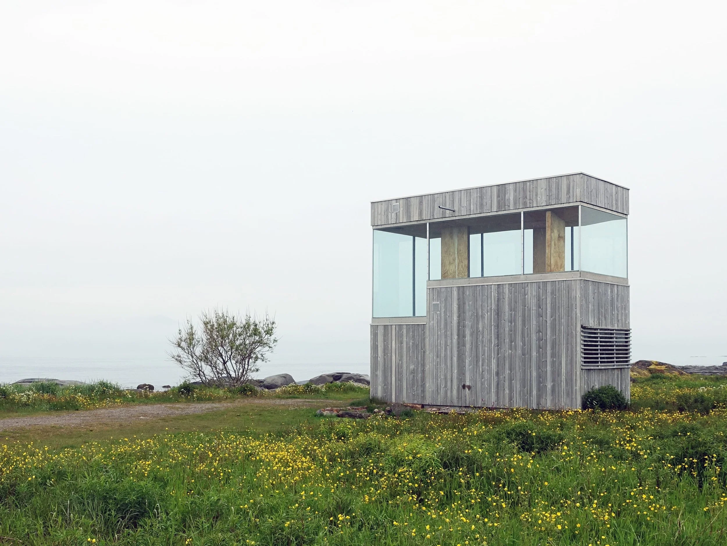 Sykkelskur på Grunnfør