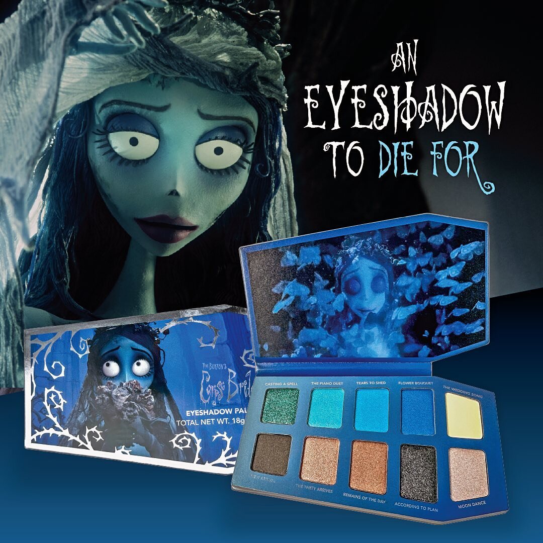One more sleep until Halloween!! 🎃 
Don&rsquo;t forget to get your claws on the stunning Corps Bride eyeshadow palette available only at @zingpopculture and @ebgamesau.

#corpsebride #halloween #timburton #spooky #eyeshadow #eyeshadowpalette #makeup