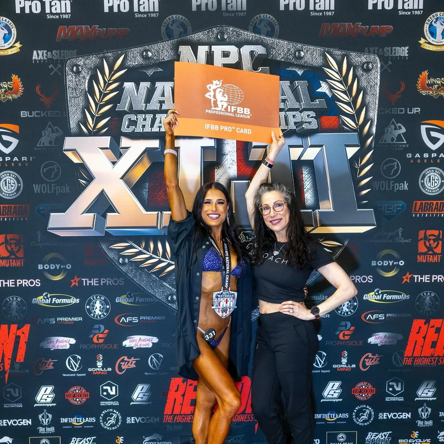 I am overwhelmed with joy, gratitude and relief 🥹
I am an IFBB BIKINI PRO 🌐

@jamidebernard you know what this means to me. To us. I can&rsquo;t wait to see what we accomplish together in the pro league. I love you so so much ❤️&zwj;🔥🐻

@fbf_papa