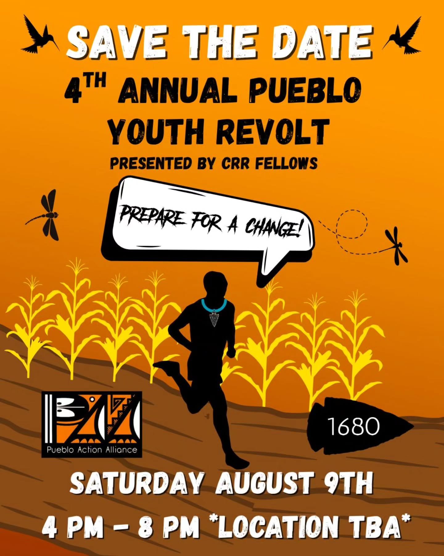 🔥 PAA is excited to announce our 4th Annual Pueblo Youth Revolt happening Saturday, August 9, 2025! 🔥

Our youth fellows are hard at work organizing this community event, so mark your calendars! Stay tuned for more details to come! 

#1680 #PuebloY